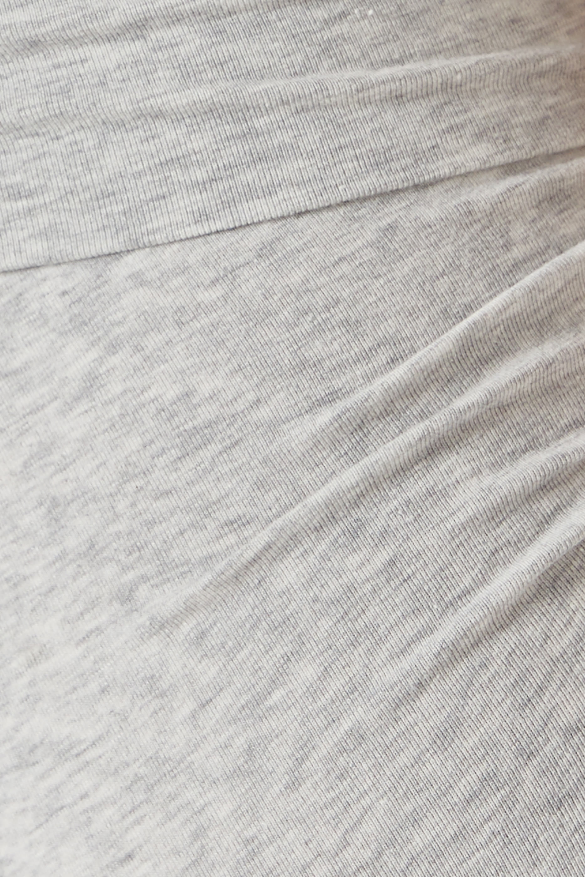  Cotton Jersey Foldover Pants 