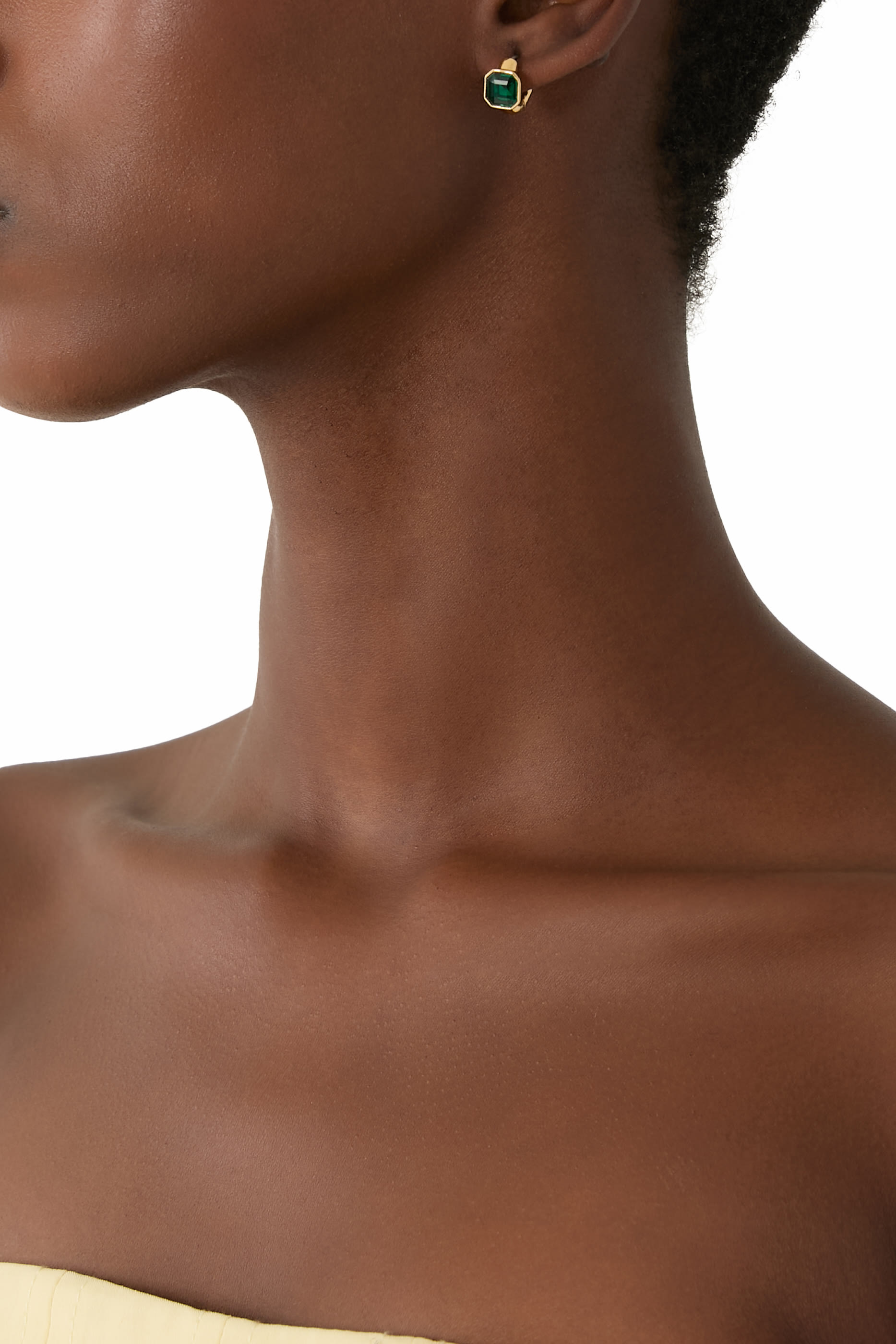 Keep Sparkling Asscher Huggies