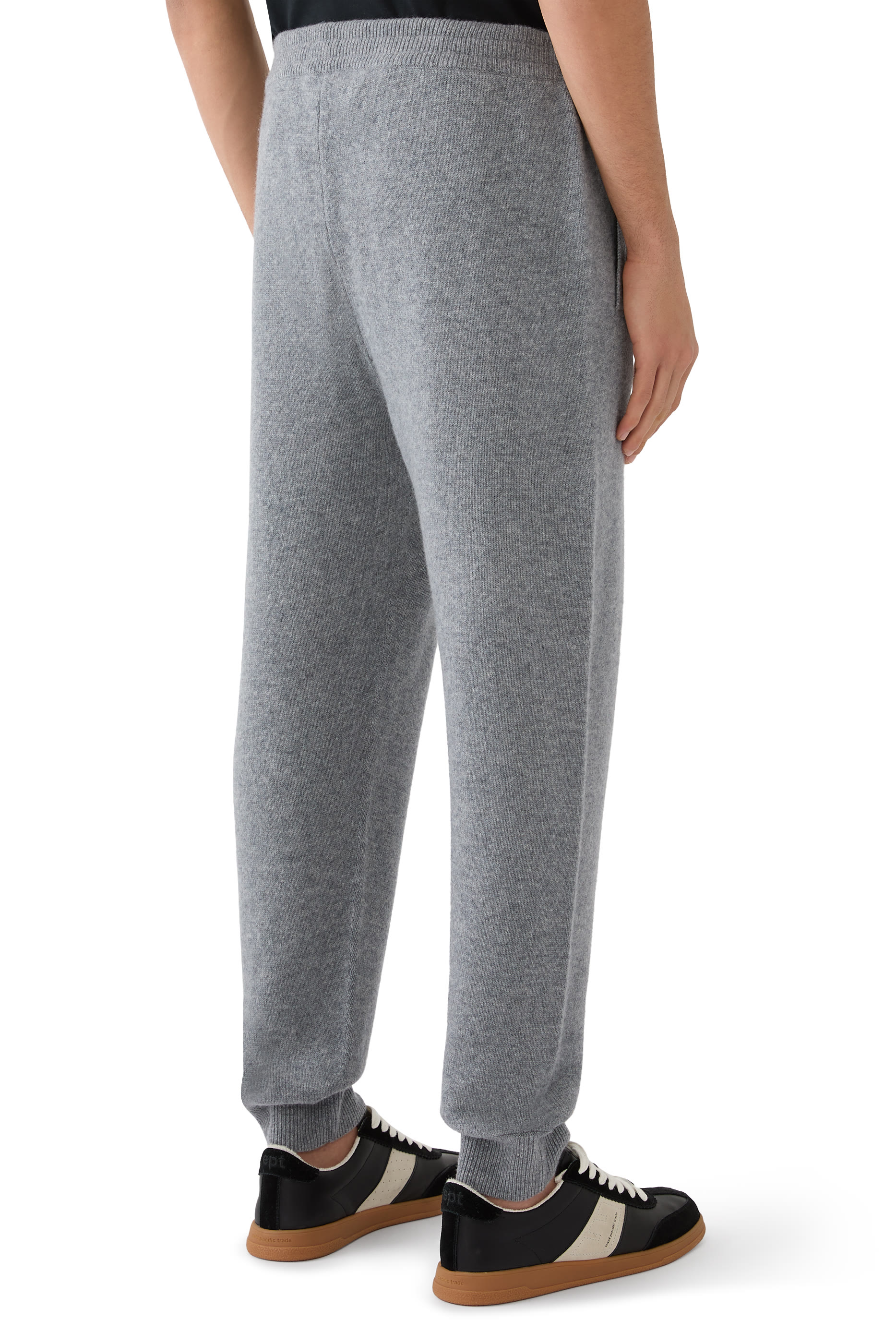 Recycled Cashmere Track Pants with Pockets