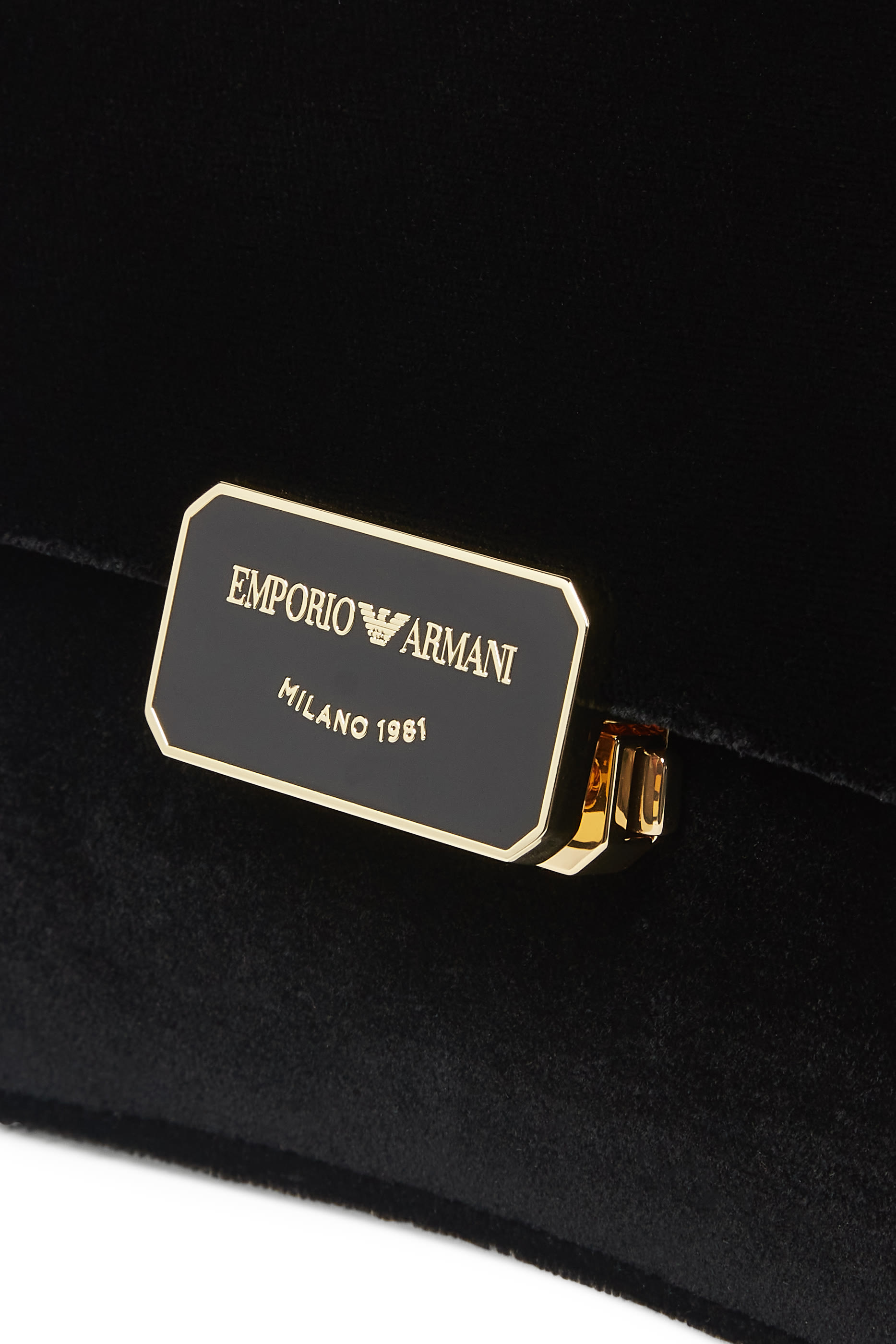 Logo Satin Clutch Bag