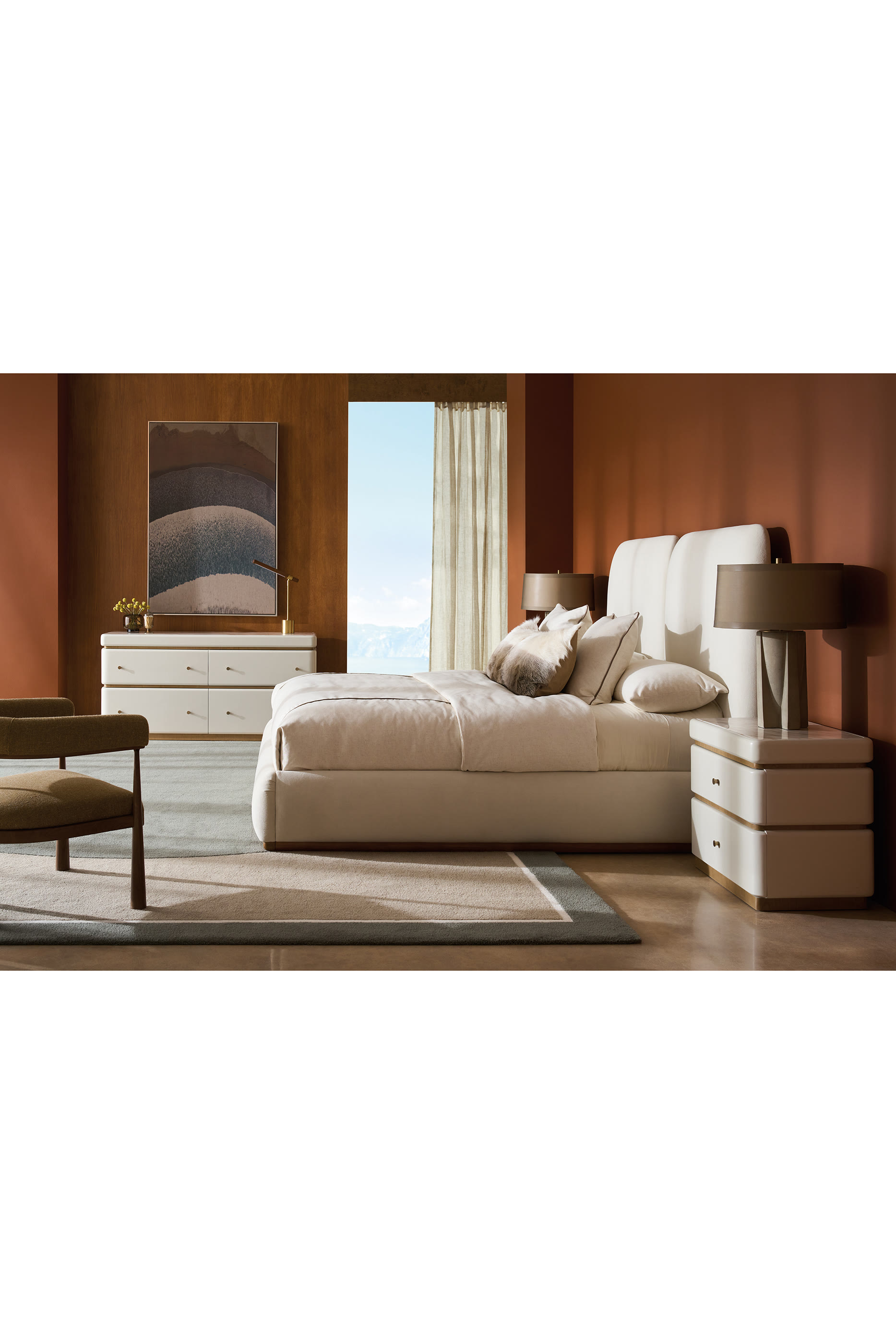 Malta King Bed with Panels