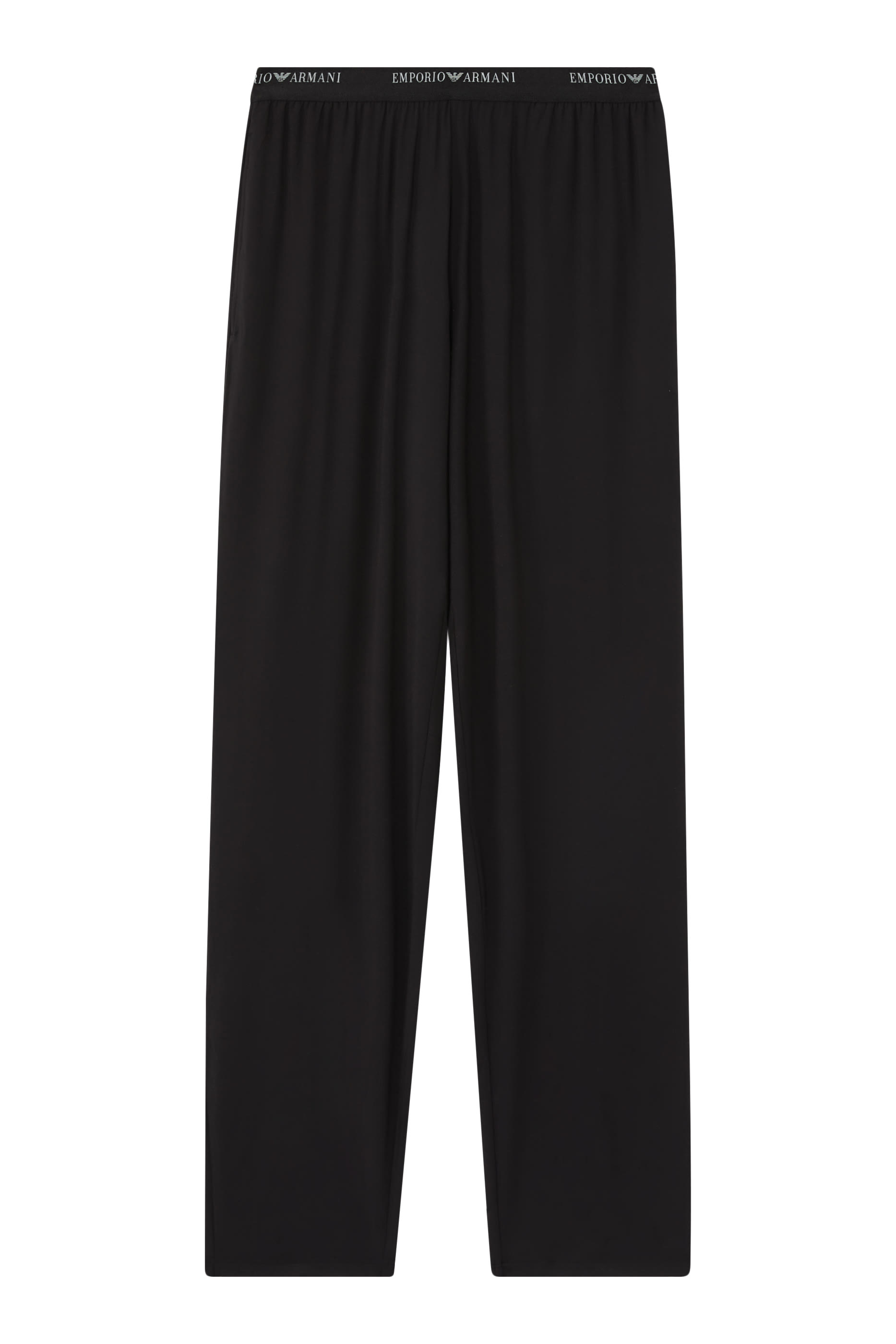 Elasticated-Waist Cosy Modal Loungewear Trousers with Logo