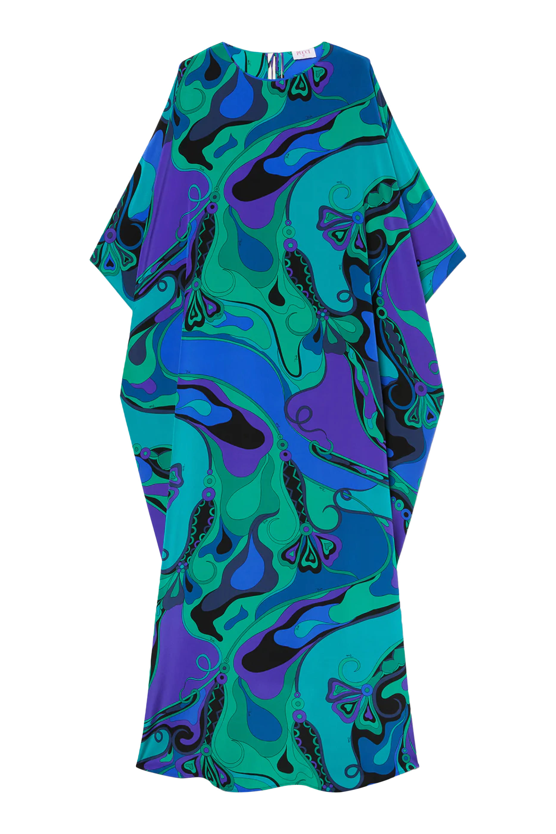 Orchidee Print Silk Kaftan