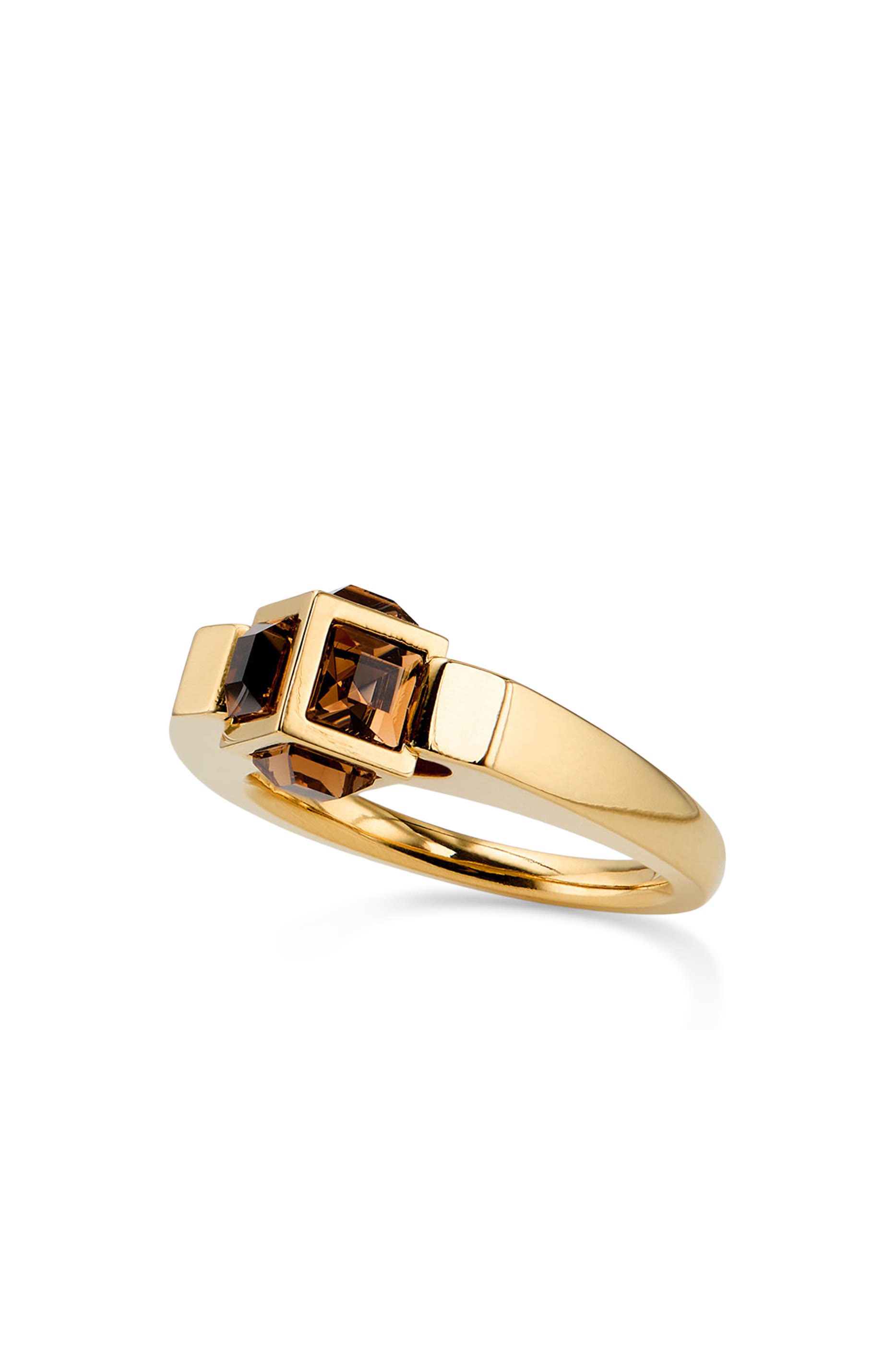 Cube Triple Ring, Metal