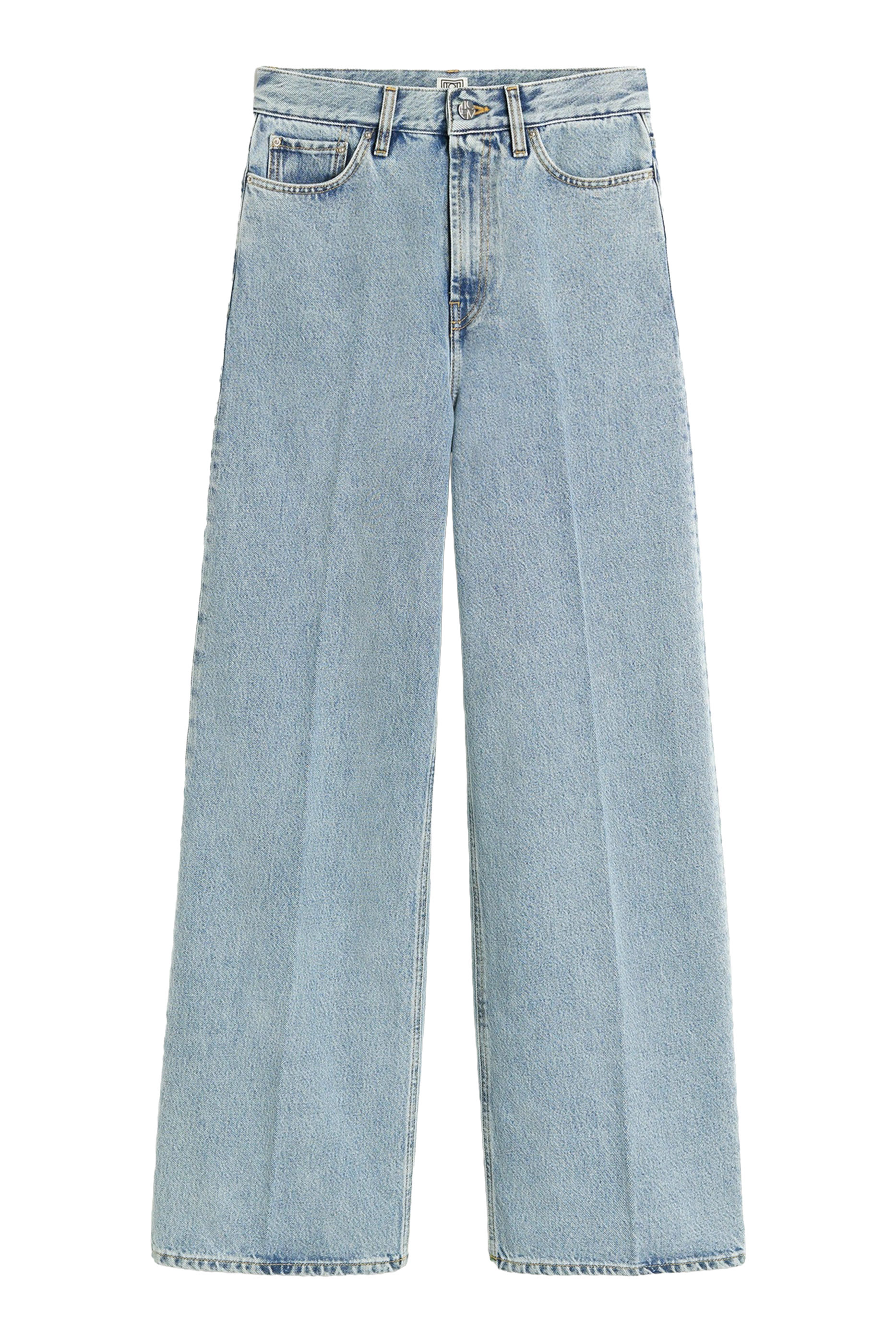 Wide-Leg Denim Pants