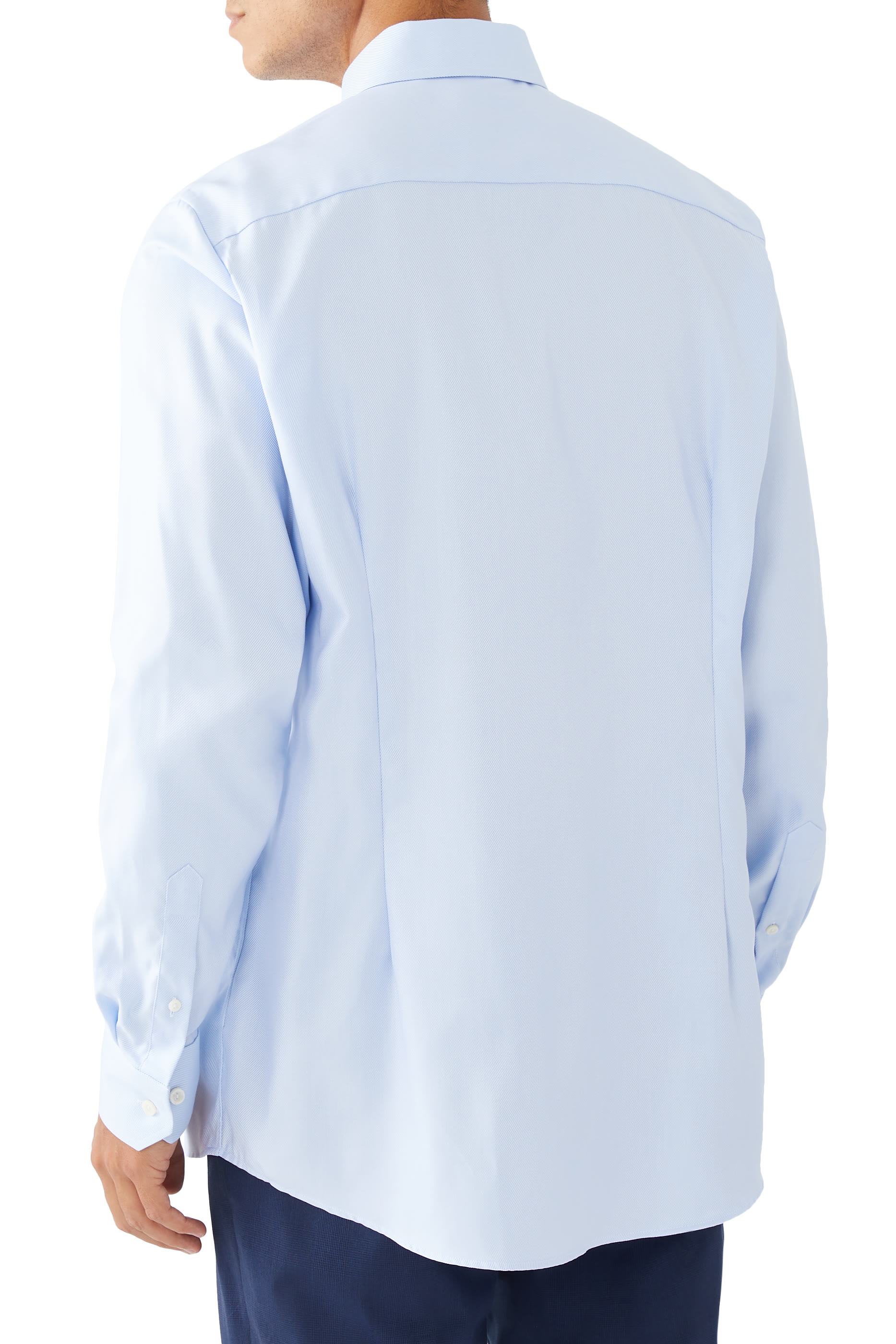 Solid Textured Twill Shirt