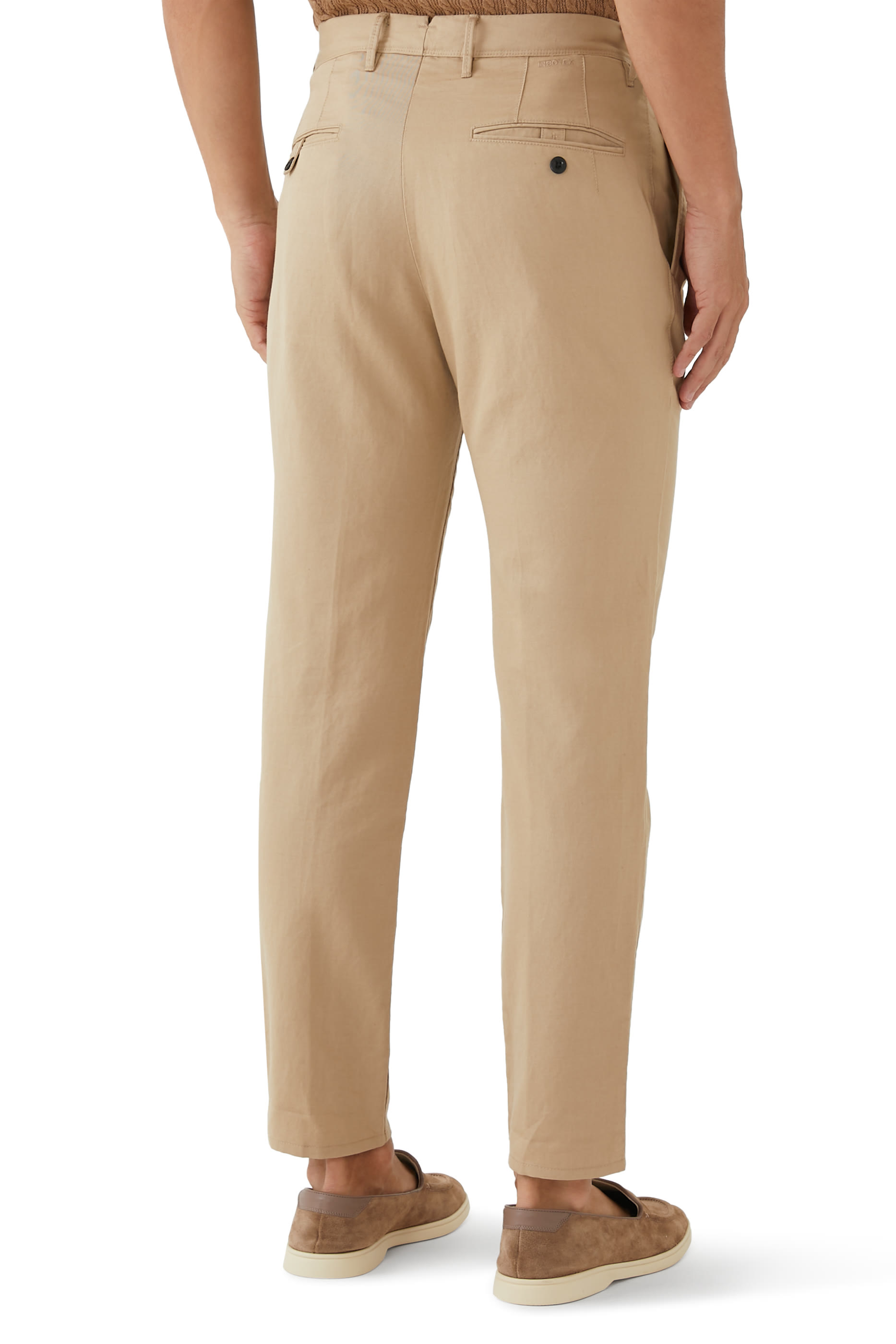 Tapered Fit Summer Satin Trousers