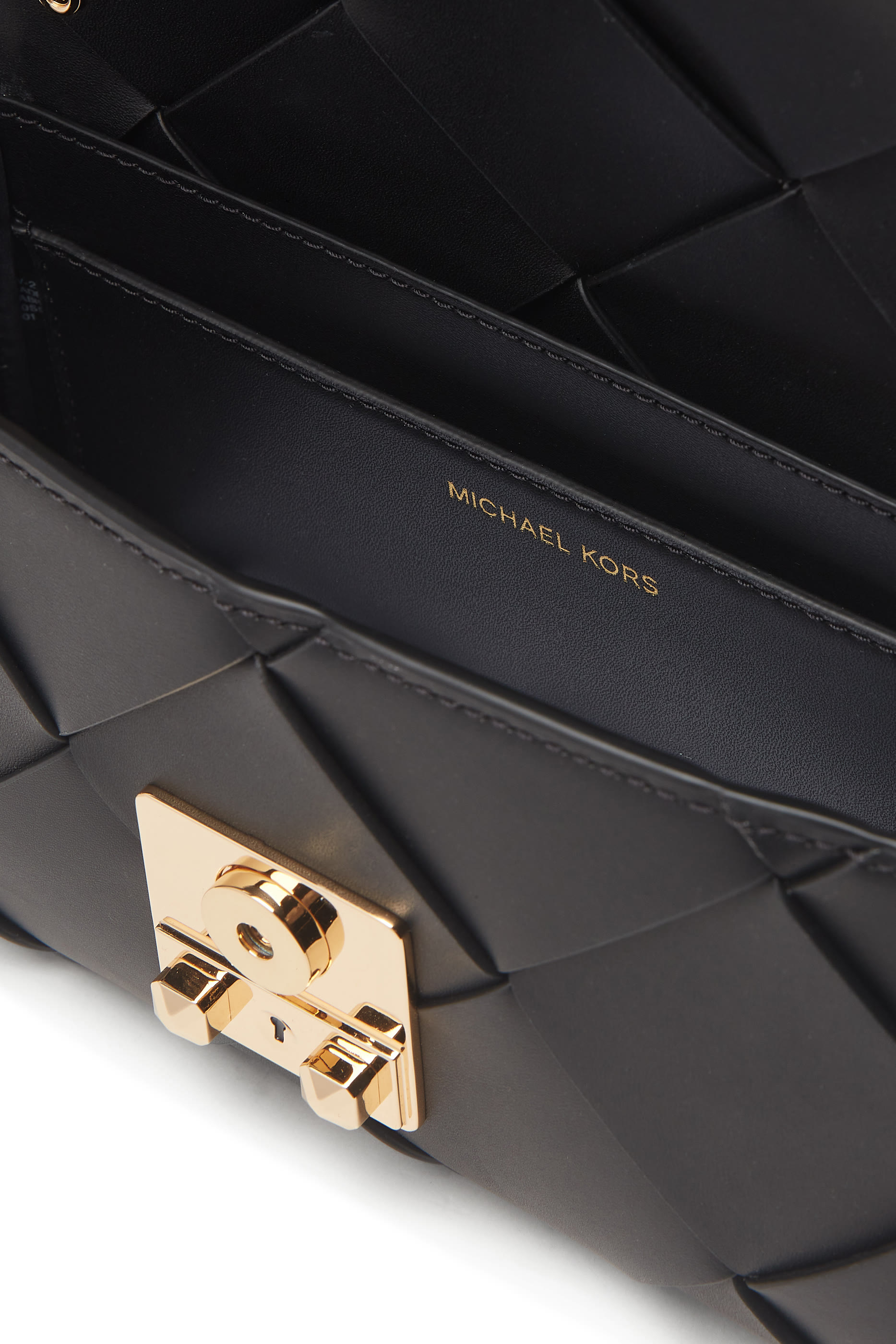 Tribeca Small Woven Leather Shoulder