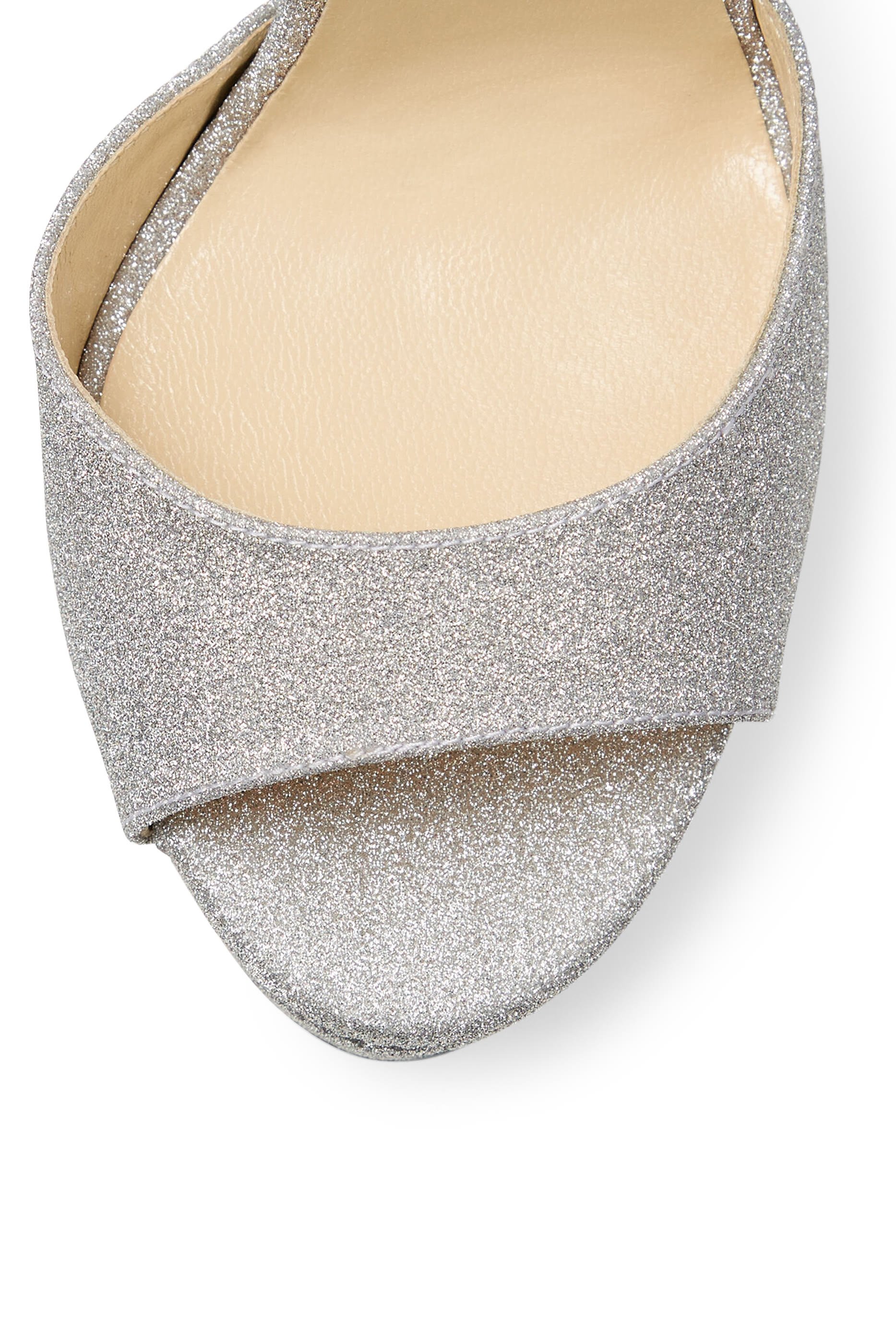 Max 150&nbsp;Metallic Glitter Platform  Stiletto Sandals