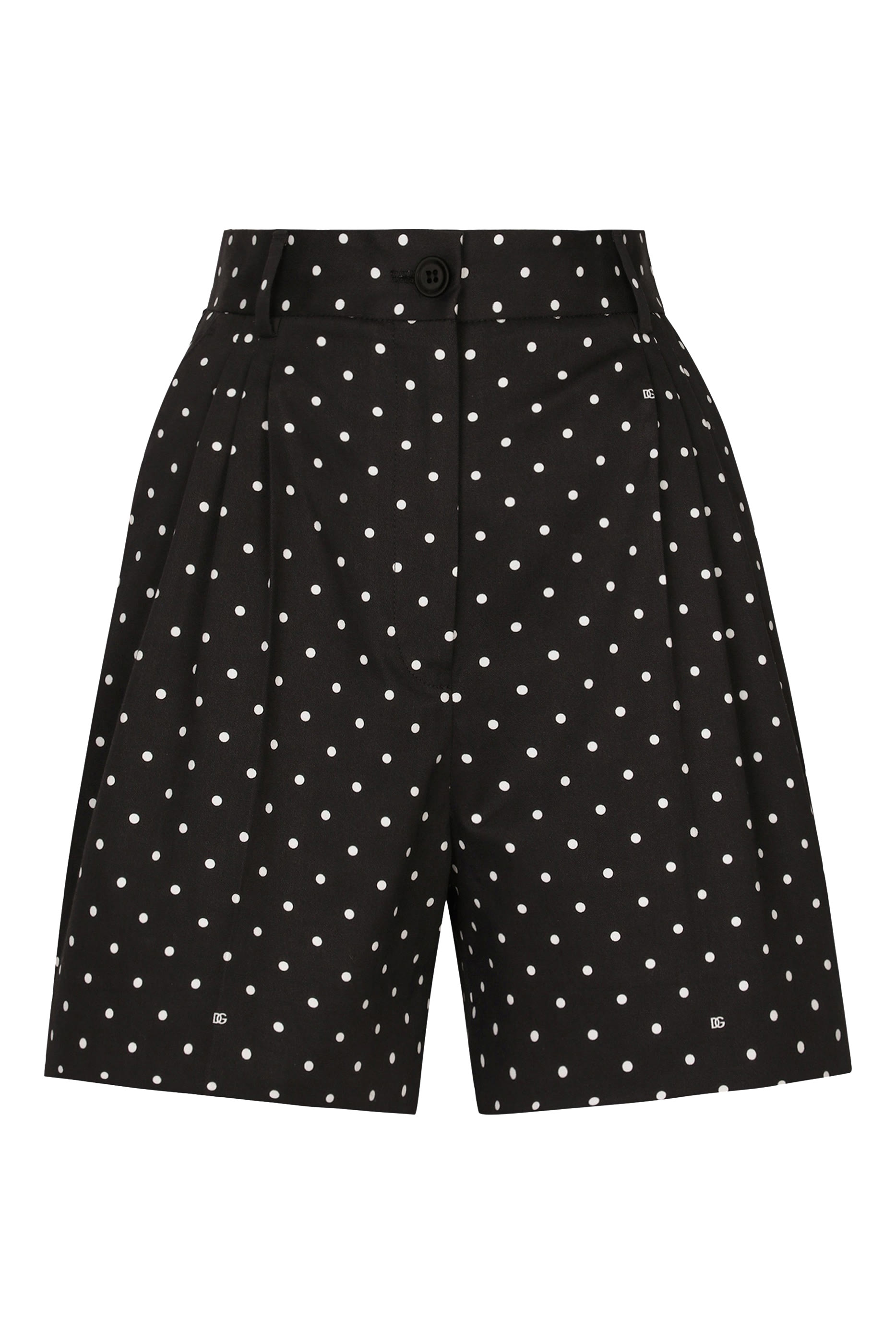Polka-dot Cotton Shorts