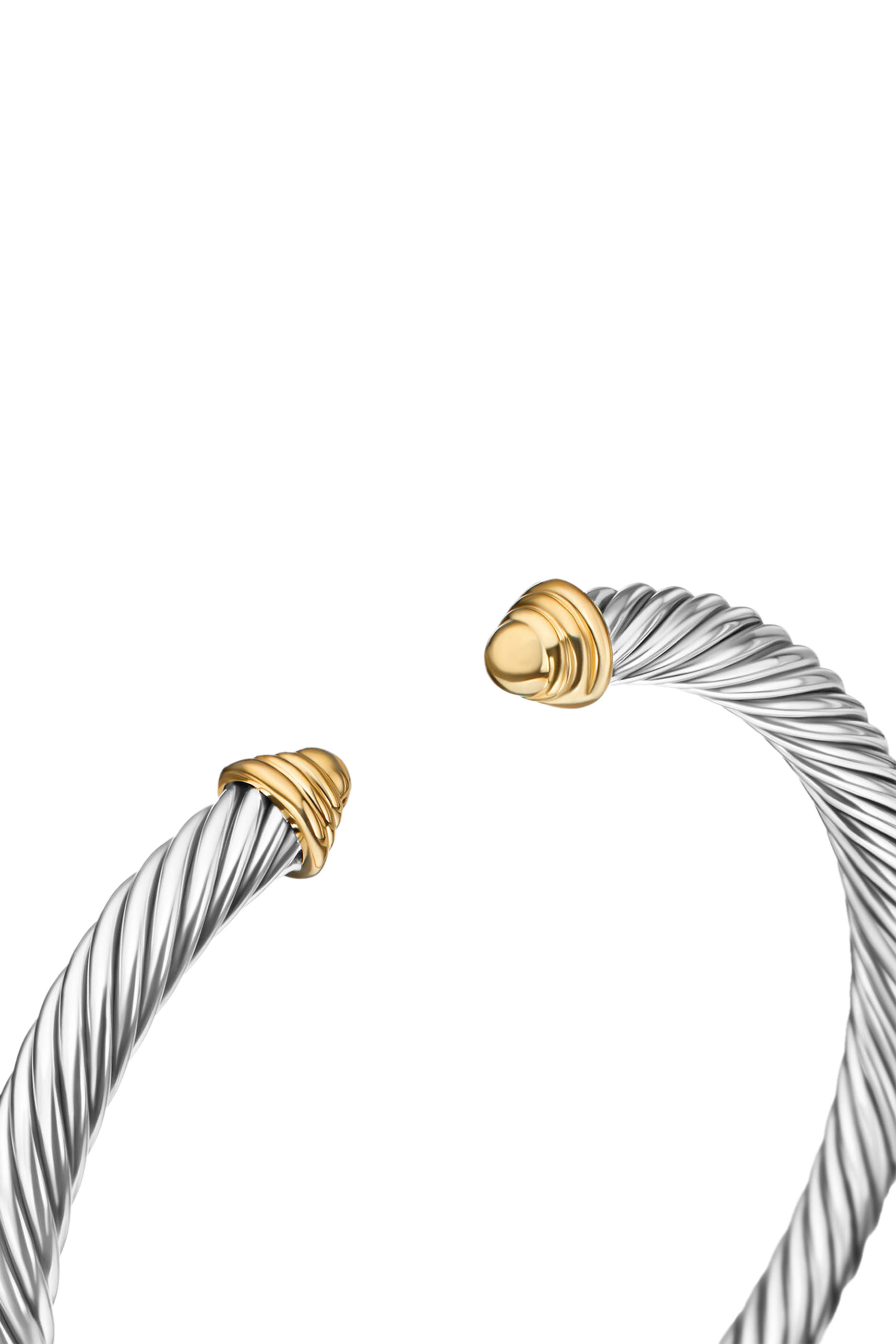 Classic Cable Bracelet, 14k Yellow Gold & Sterling Silver