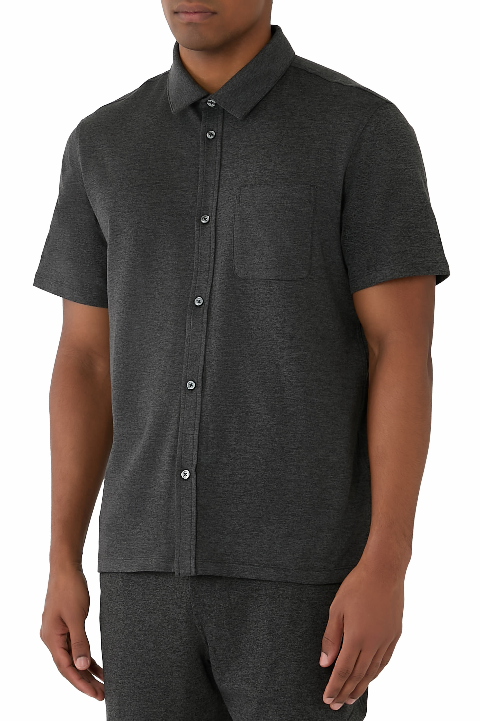 Short Sleeve Ponto Button Down Shirt 