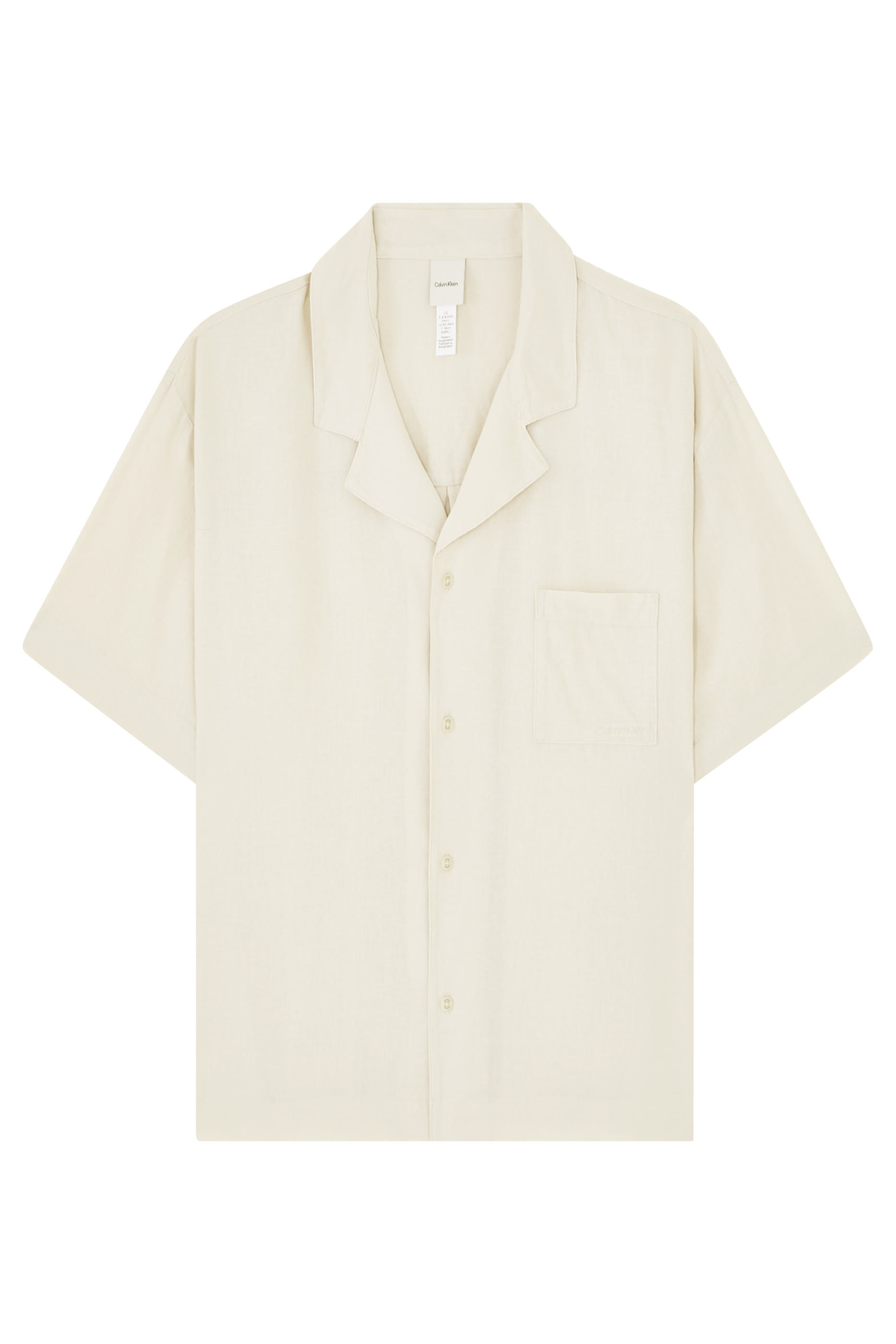 Linen Blend Pyjama Top