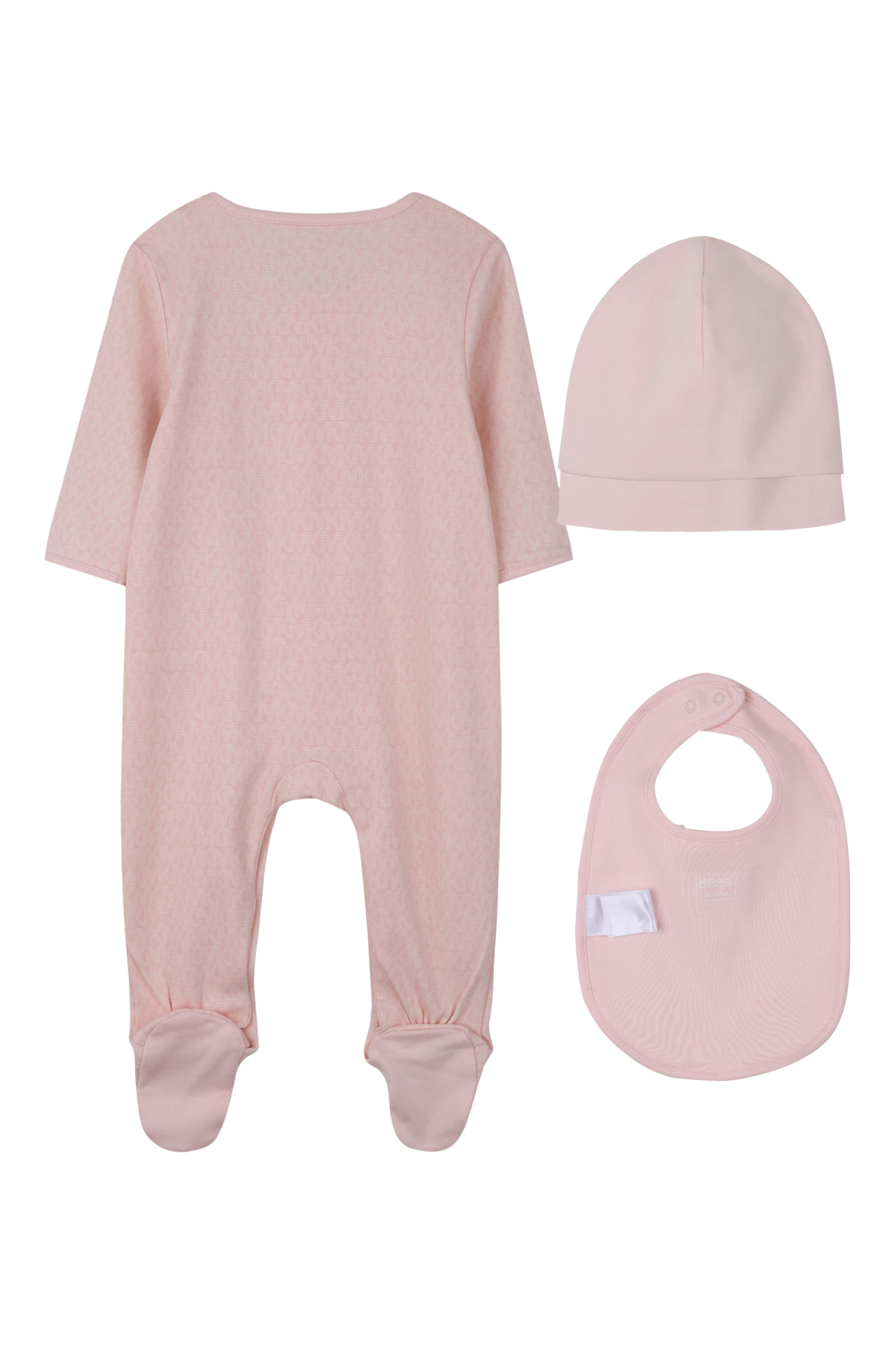 Kids  Cotton Bodysuit, Bib & Hat Set