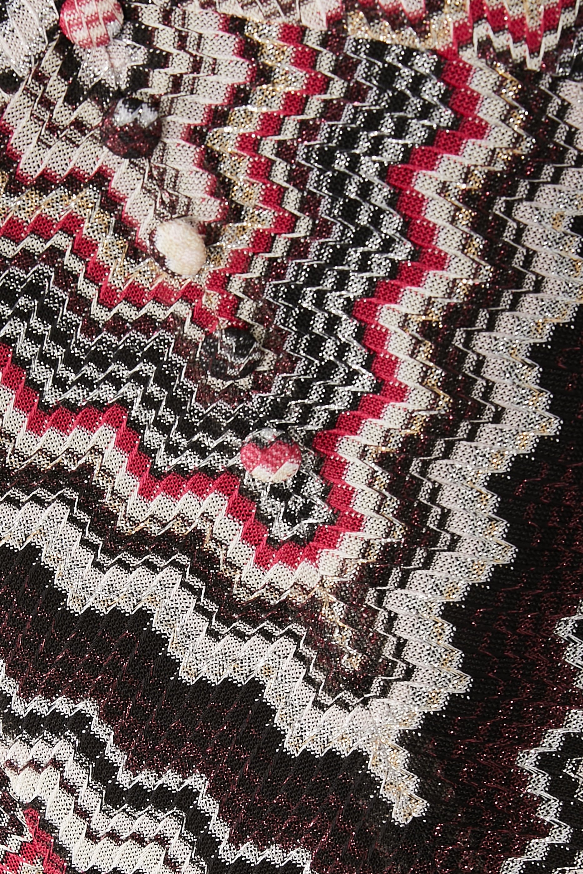 Zig Zag Raschel Lurex Maxi Dress