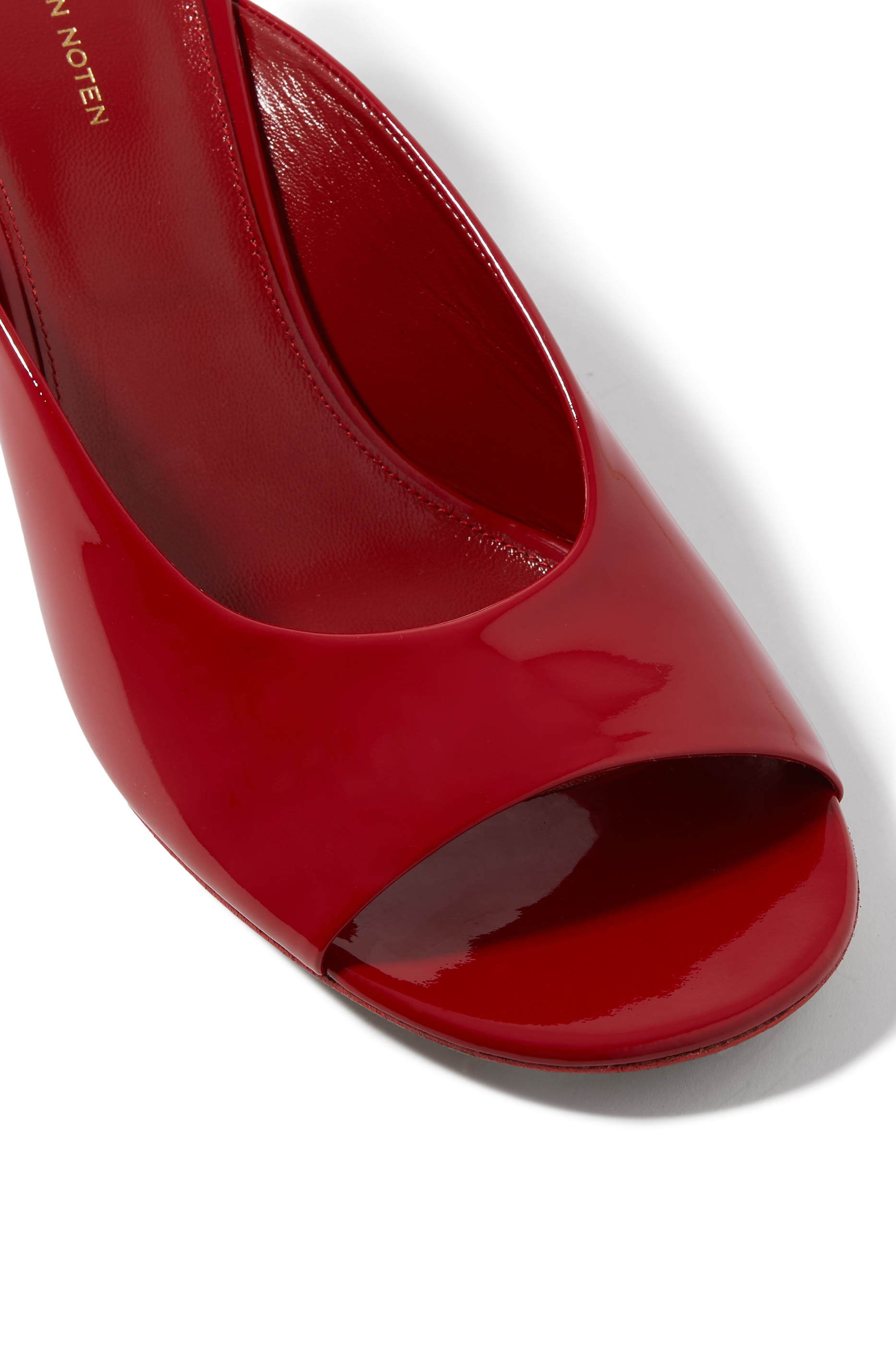 Open Toe 75  Leather Mules