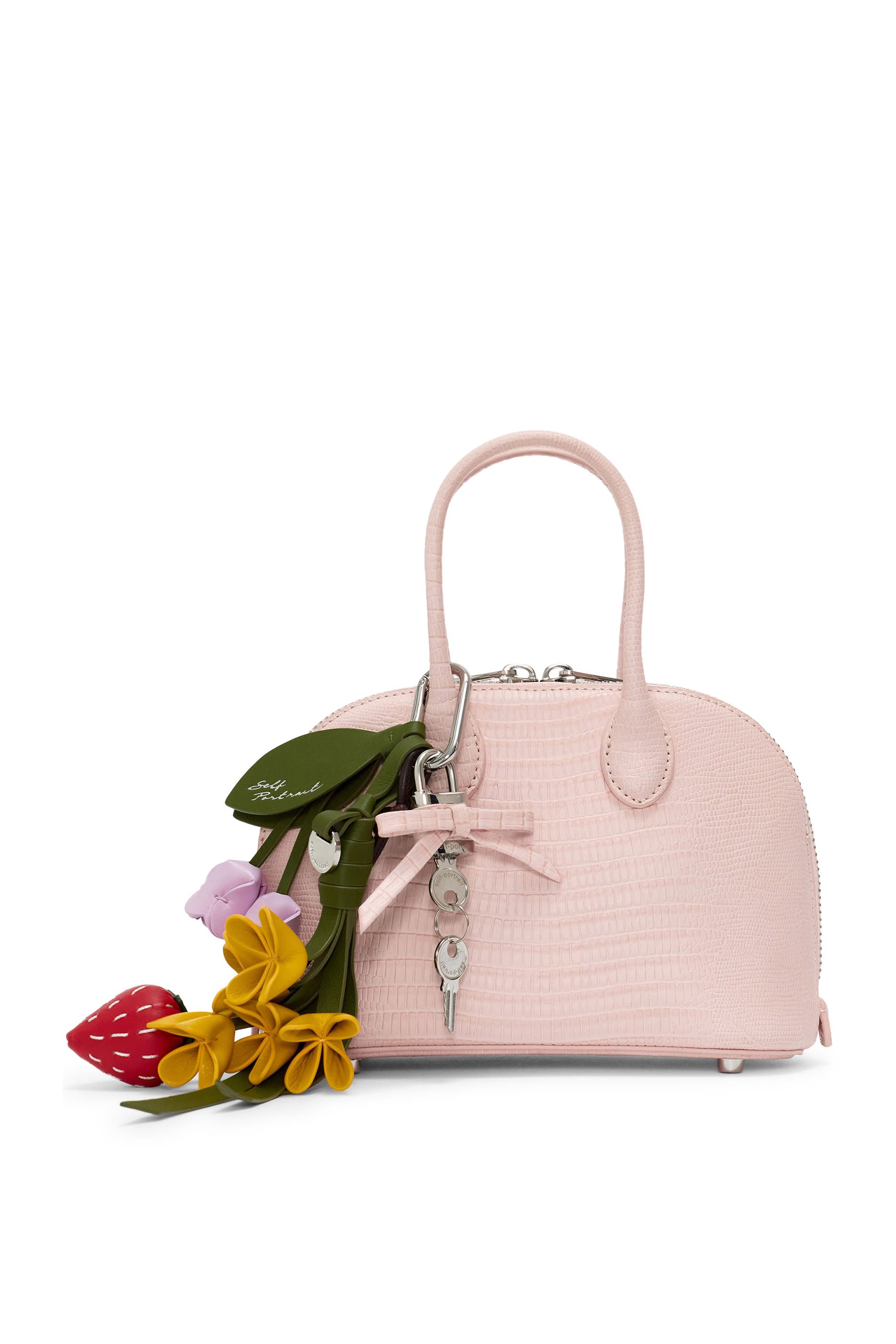 Embossed Leather Mini Bag 