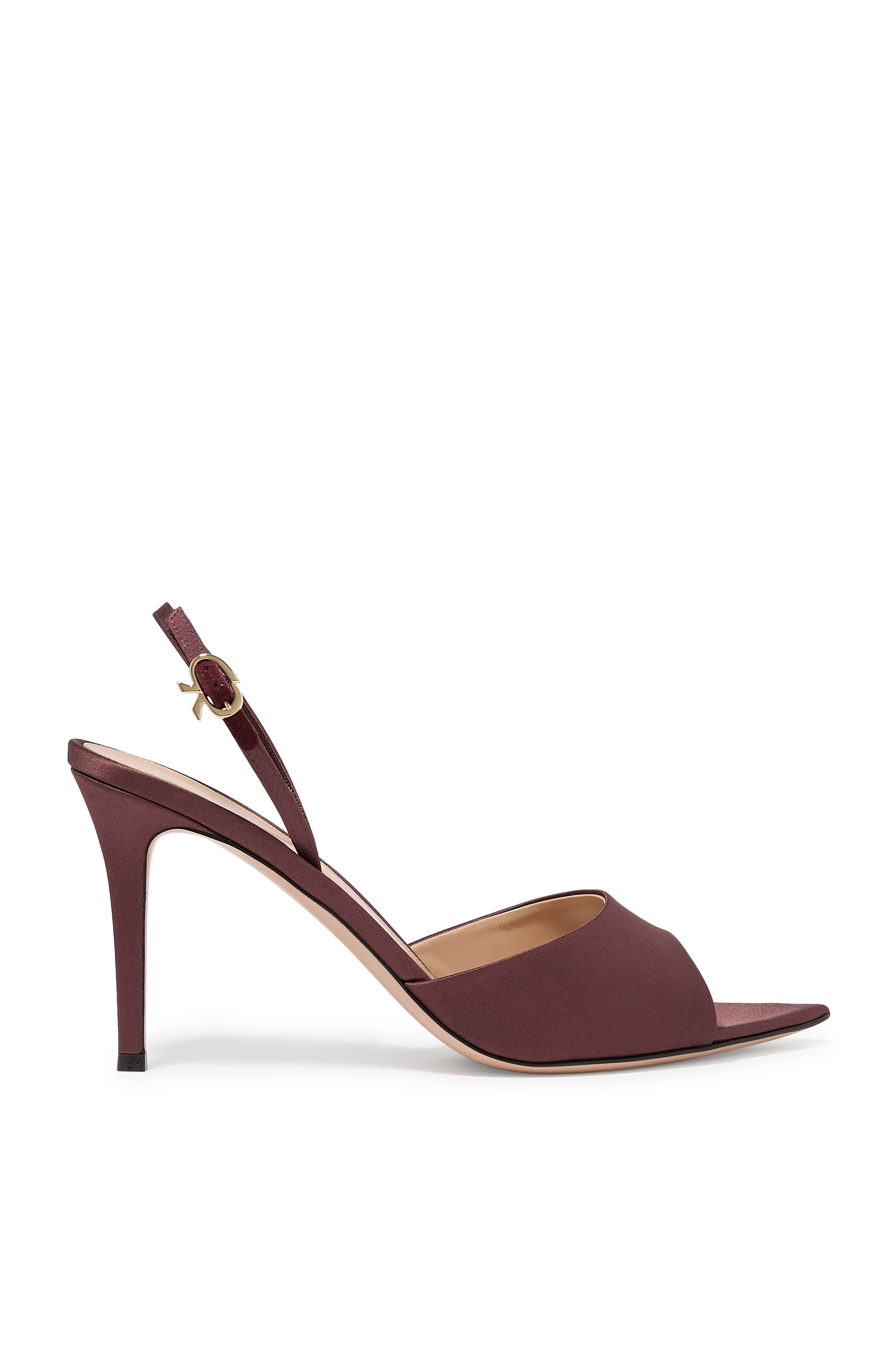 Elle Satin 85 Slingback Mules