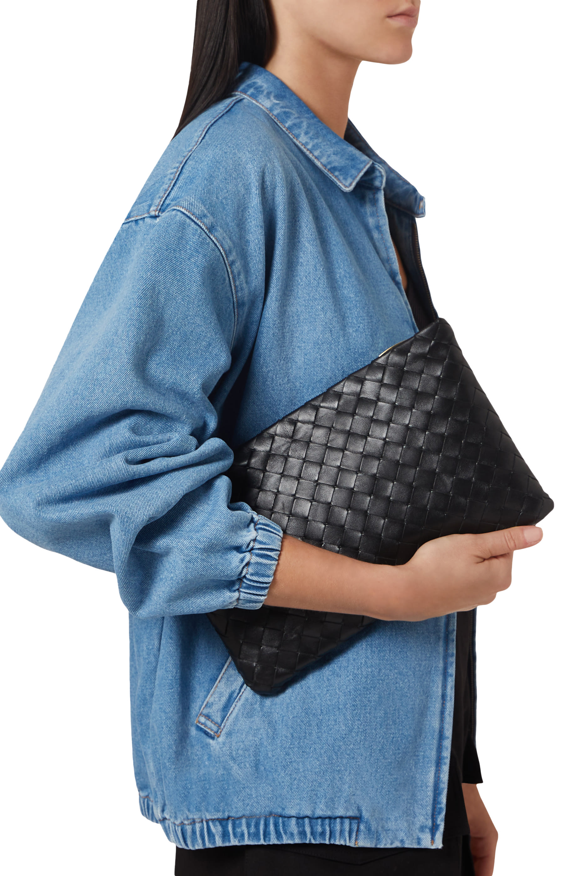 Medium Intrecciato Leather Pouch