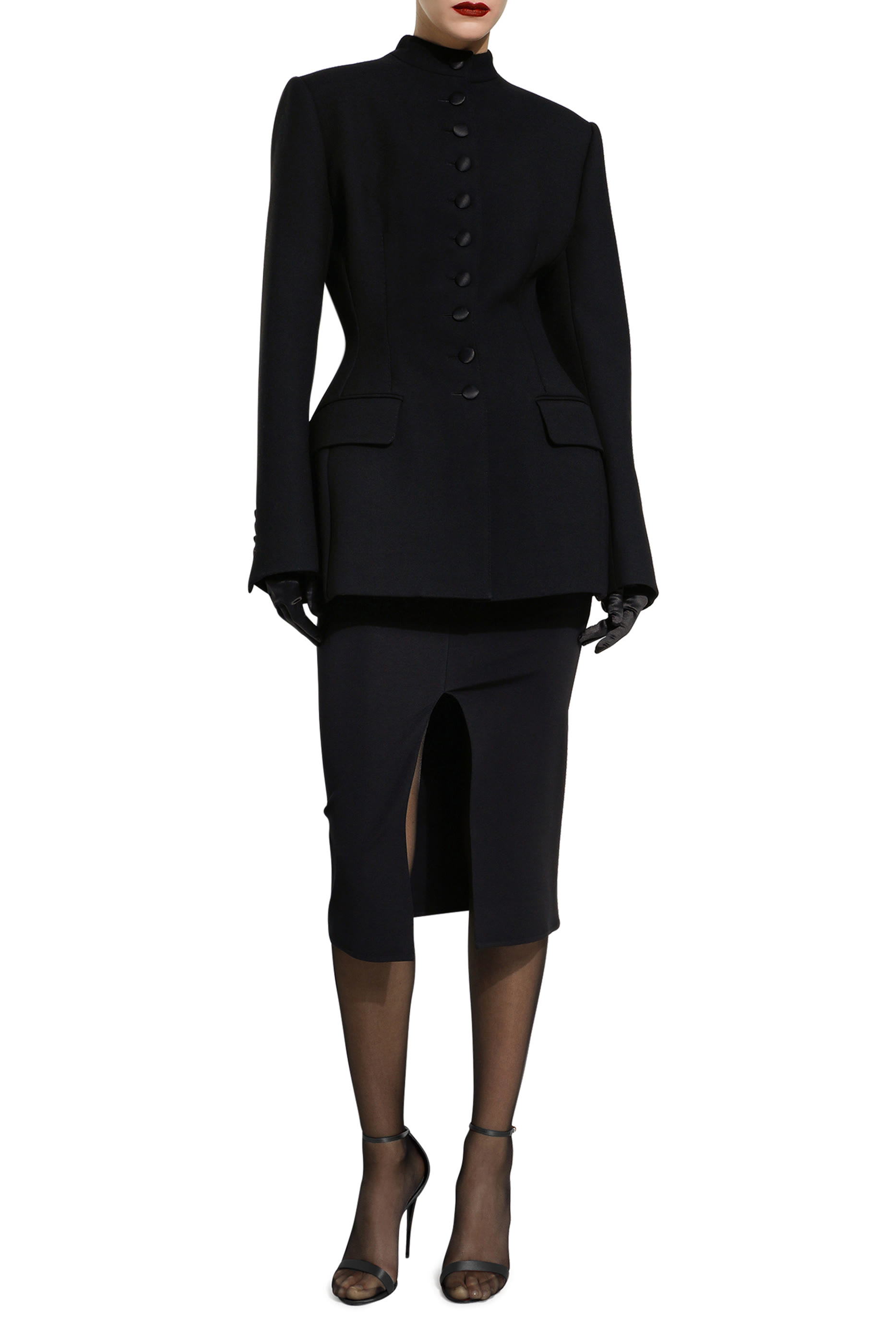 Jersey Full Milano Calf-Length Skirt