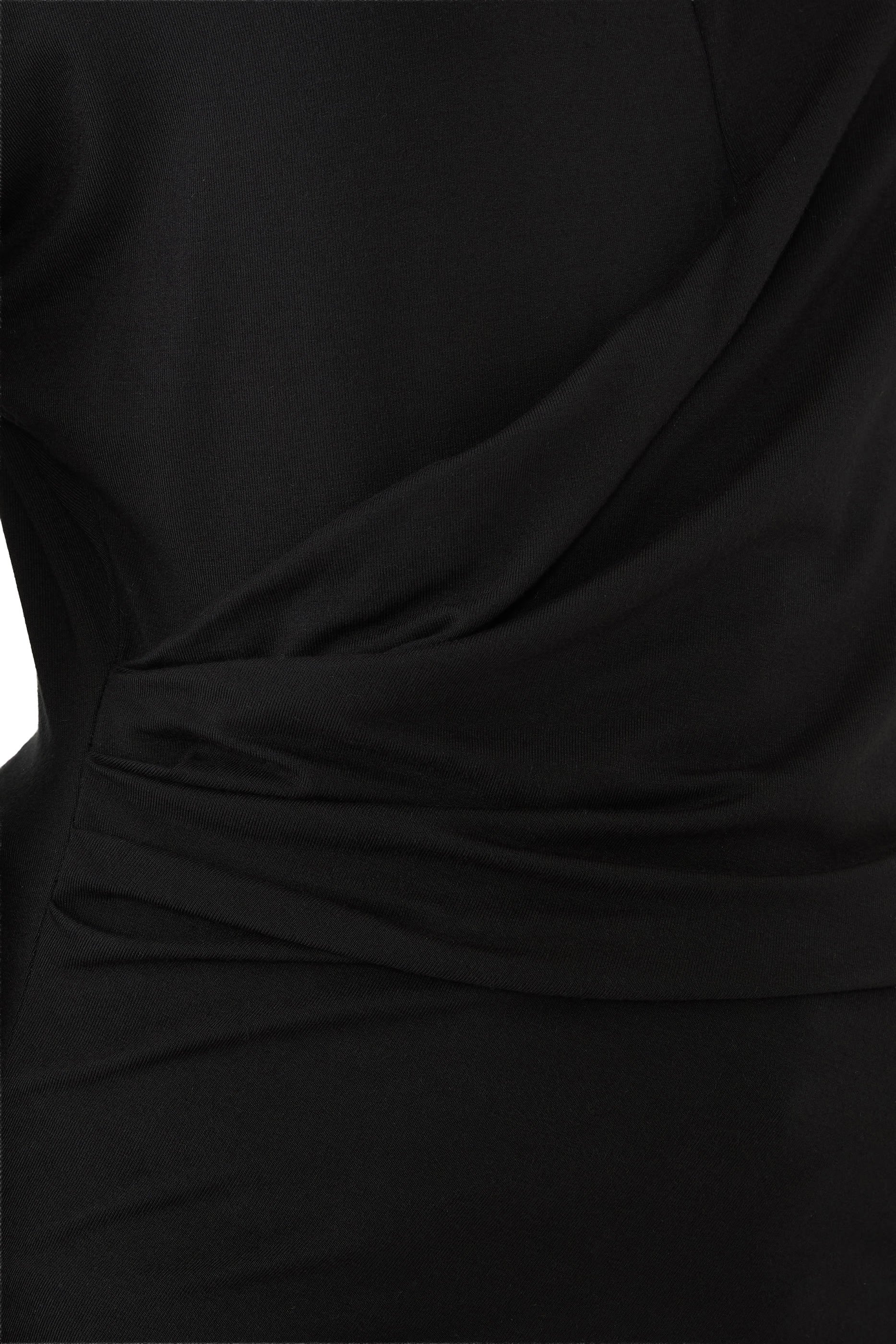 Fixed-Drape Long Sleeves T-Shirt