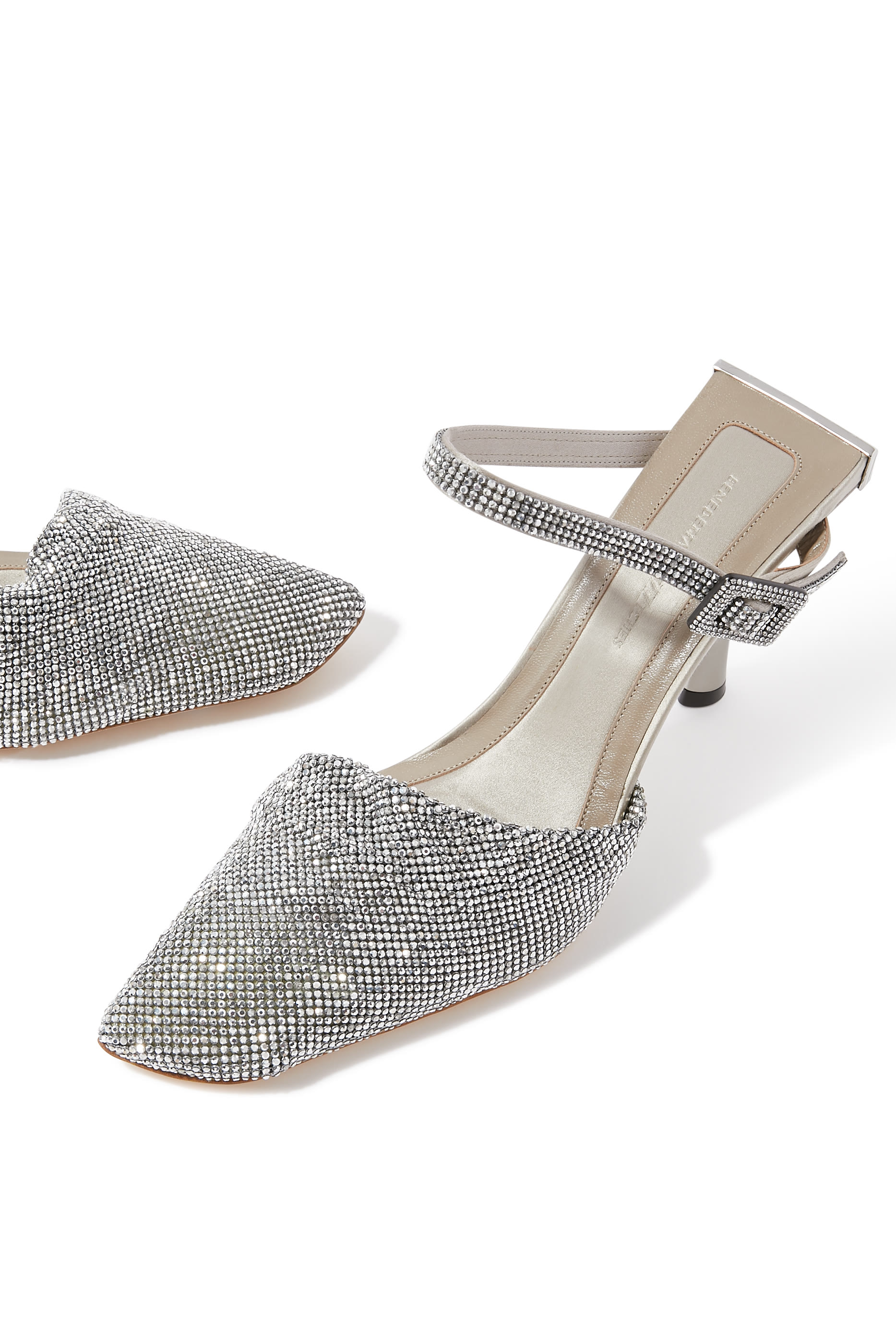 Elena Crystal Mesh 95 Mules