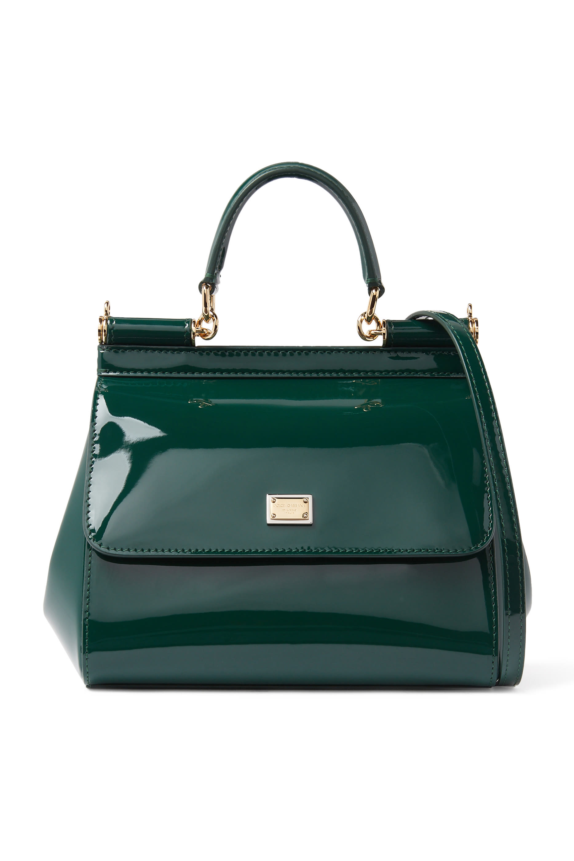 Medium Patent Leather Sicily Handbag