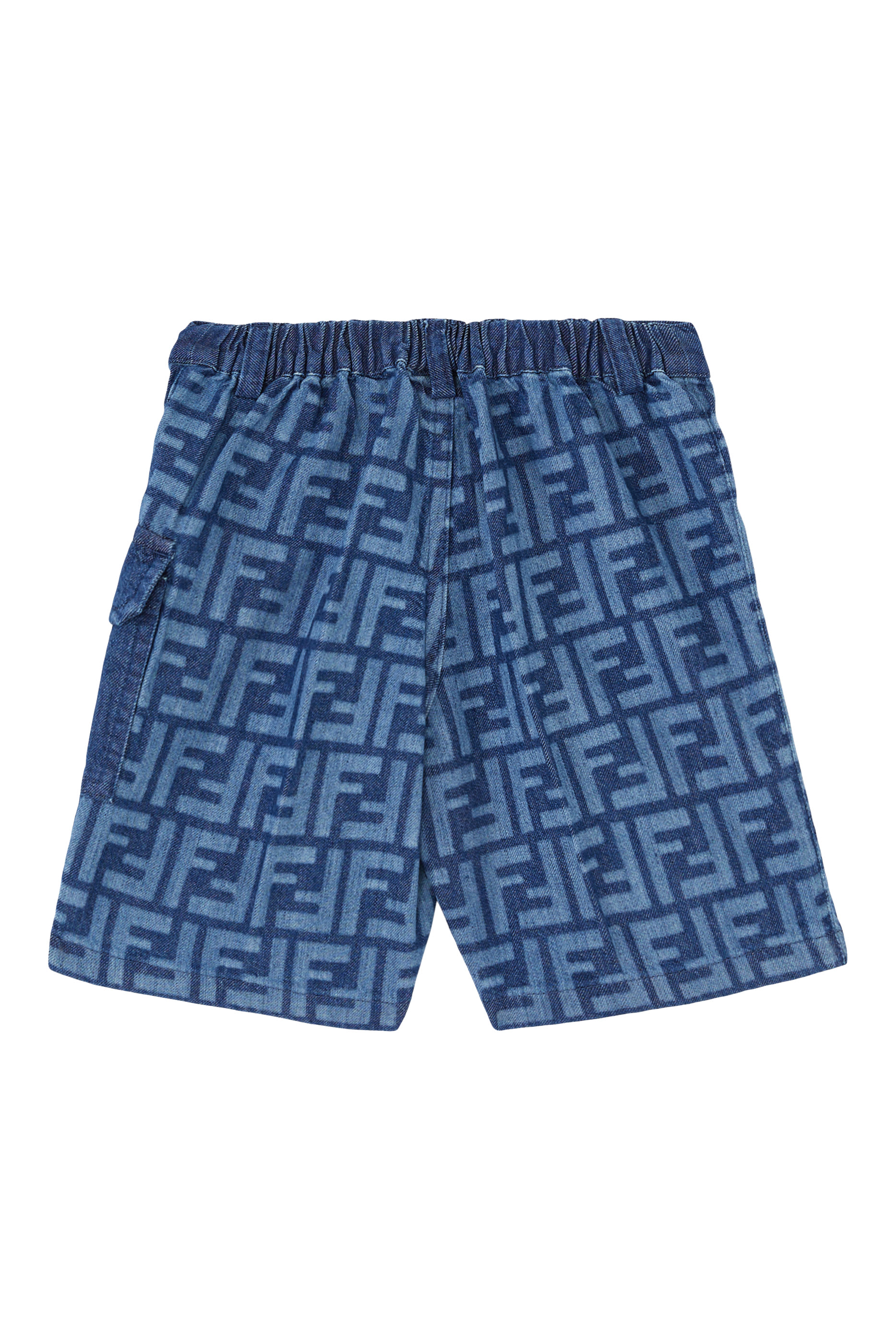 Kids Denim Logo Shorts
