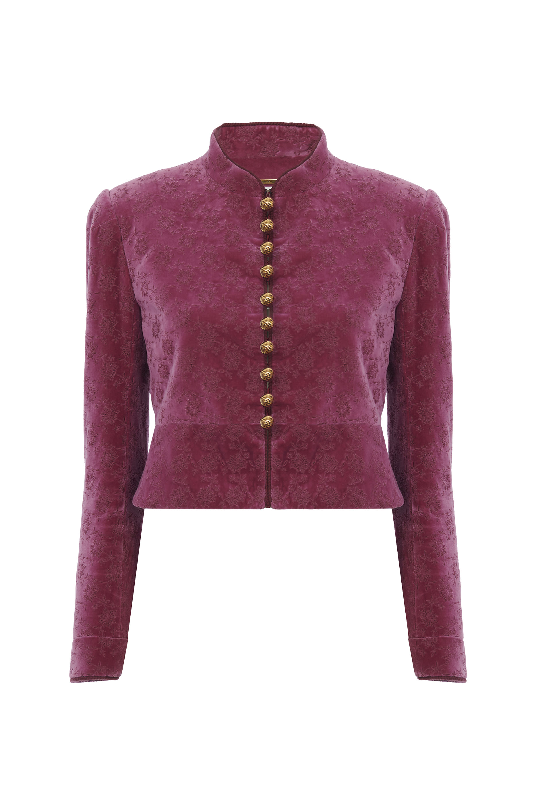 Fitted Spencer Velvet Jacket