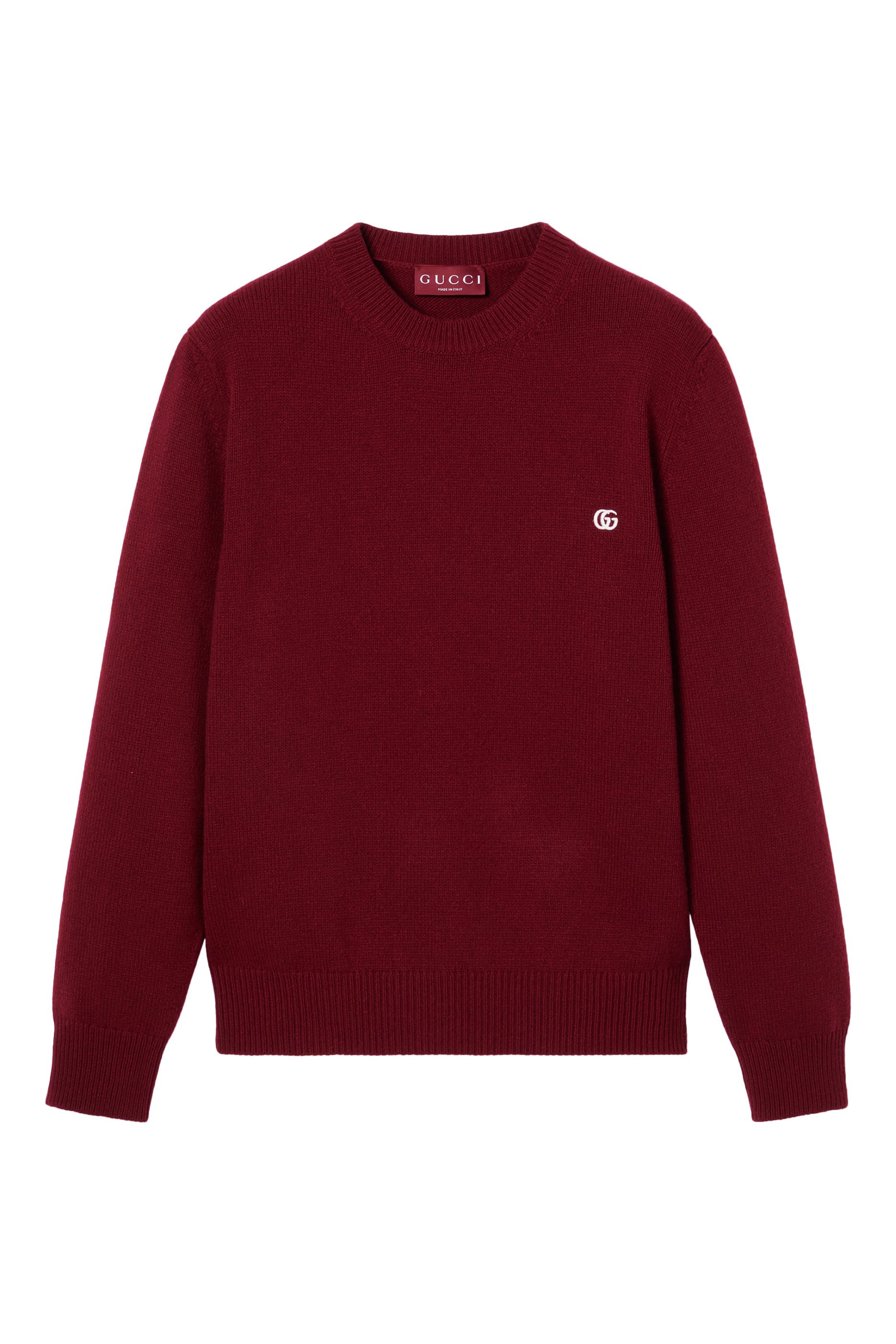 Logo Embroidered Wool Cashmere Sweater