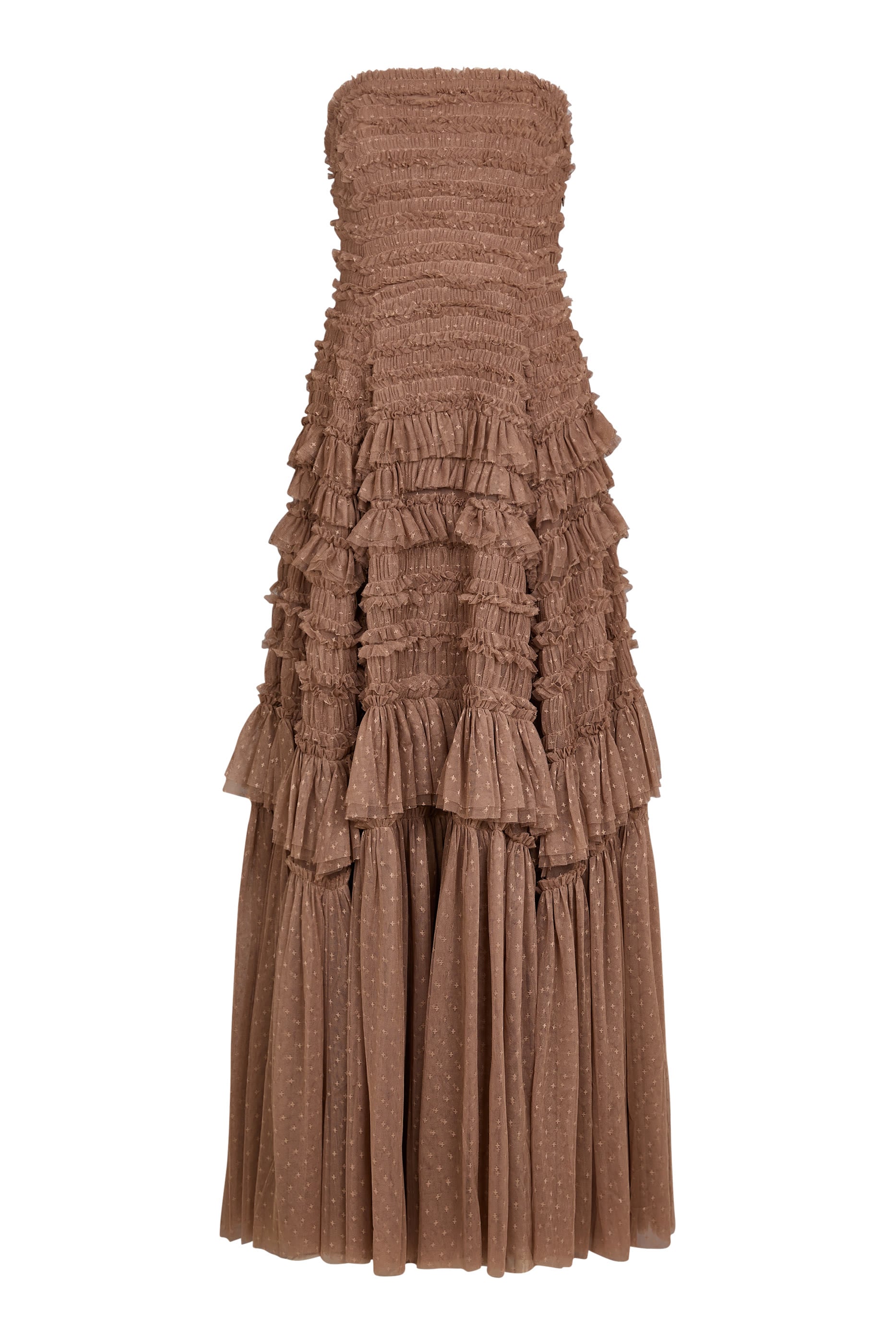 Valentine Ruffle Strapless Gown