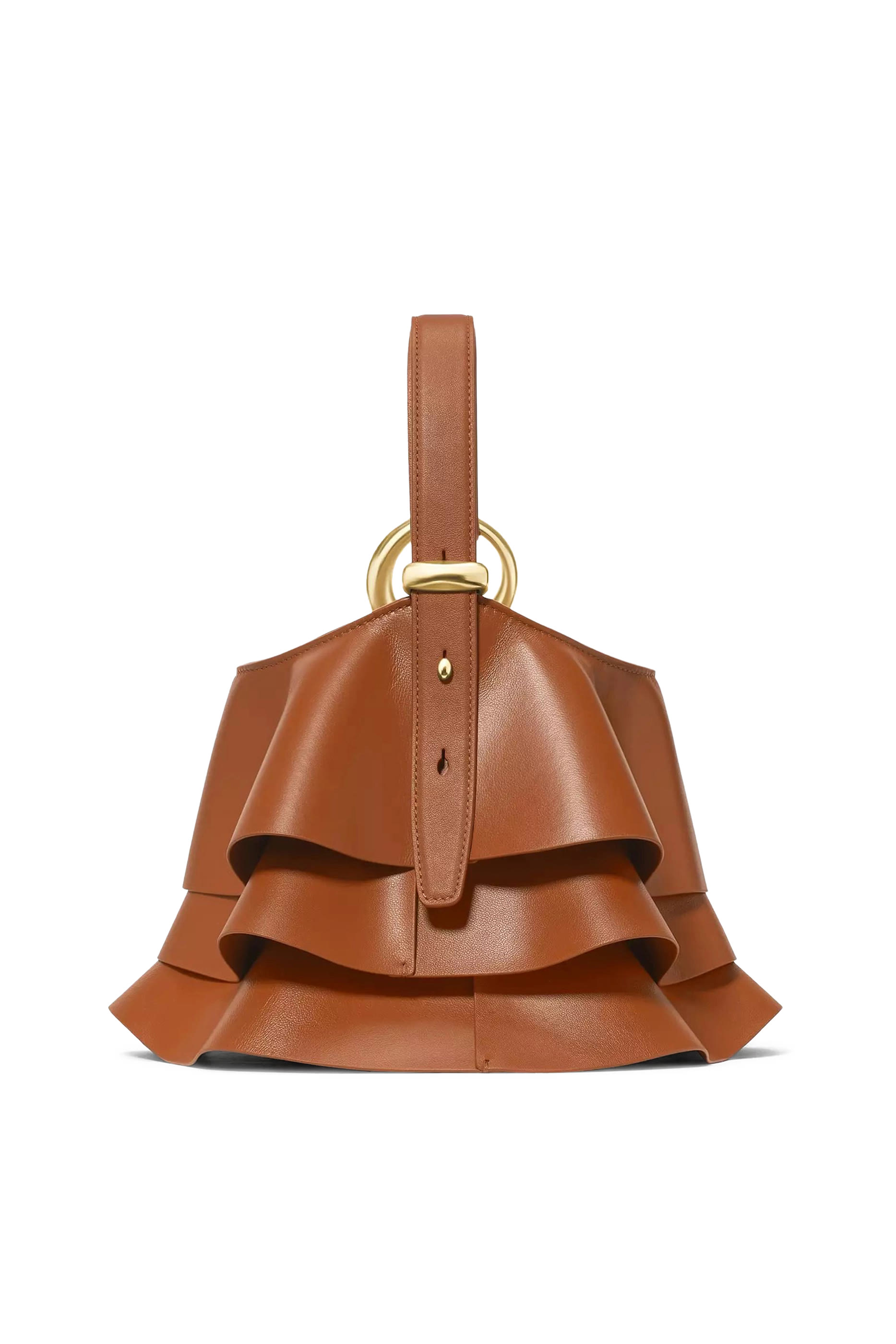 Halo Pleated Wave Mini Bucket Bag