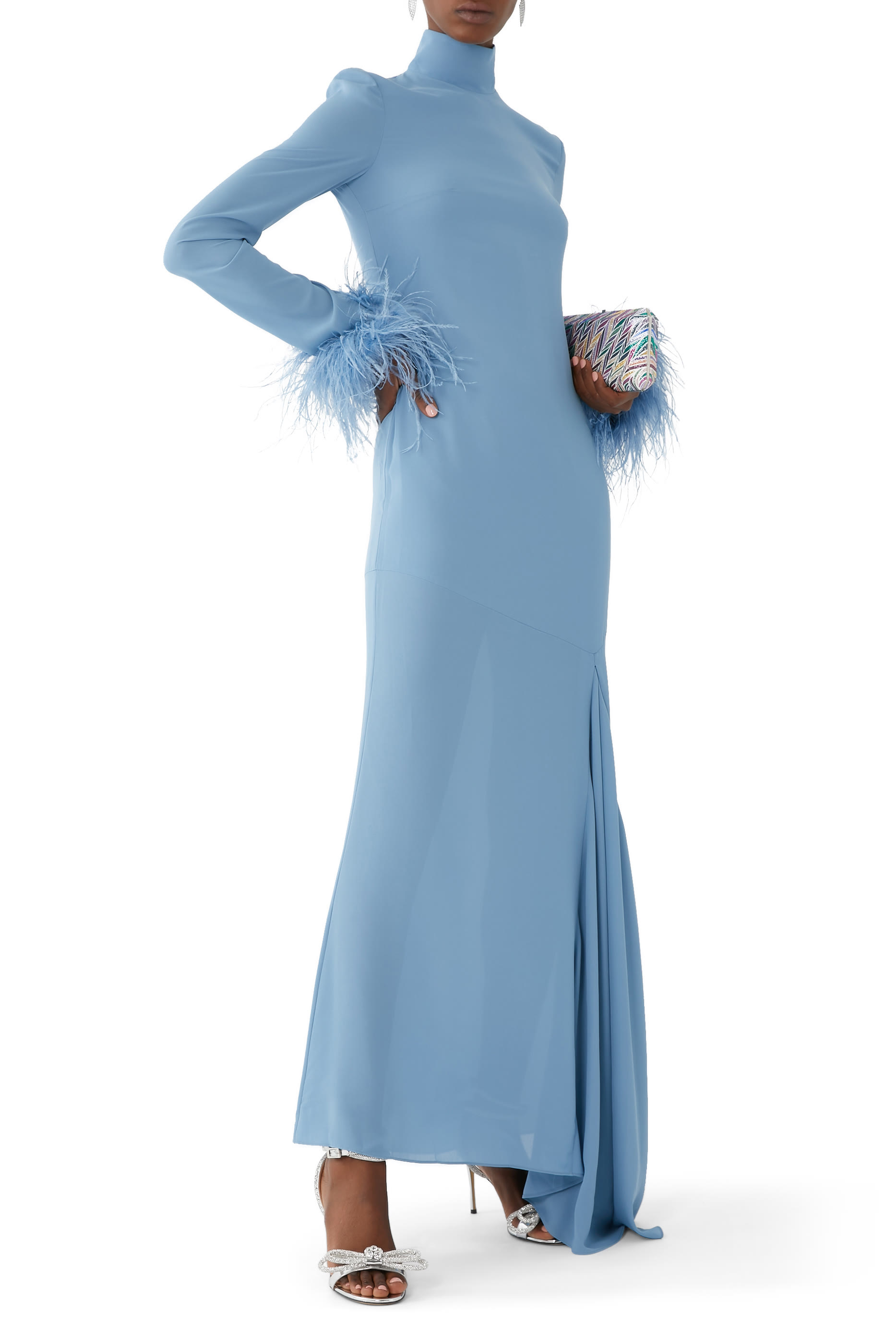 Double Bow 95 Leather Sandals