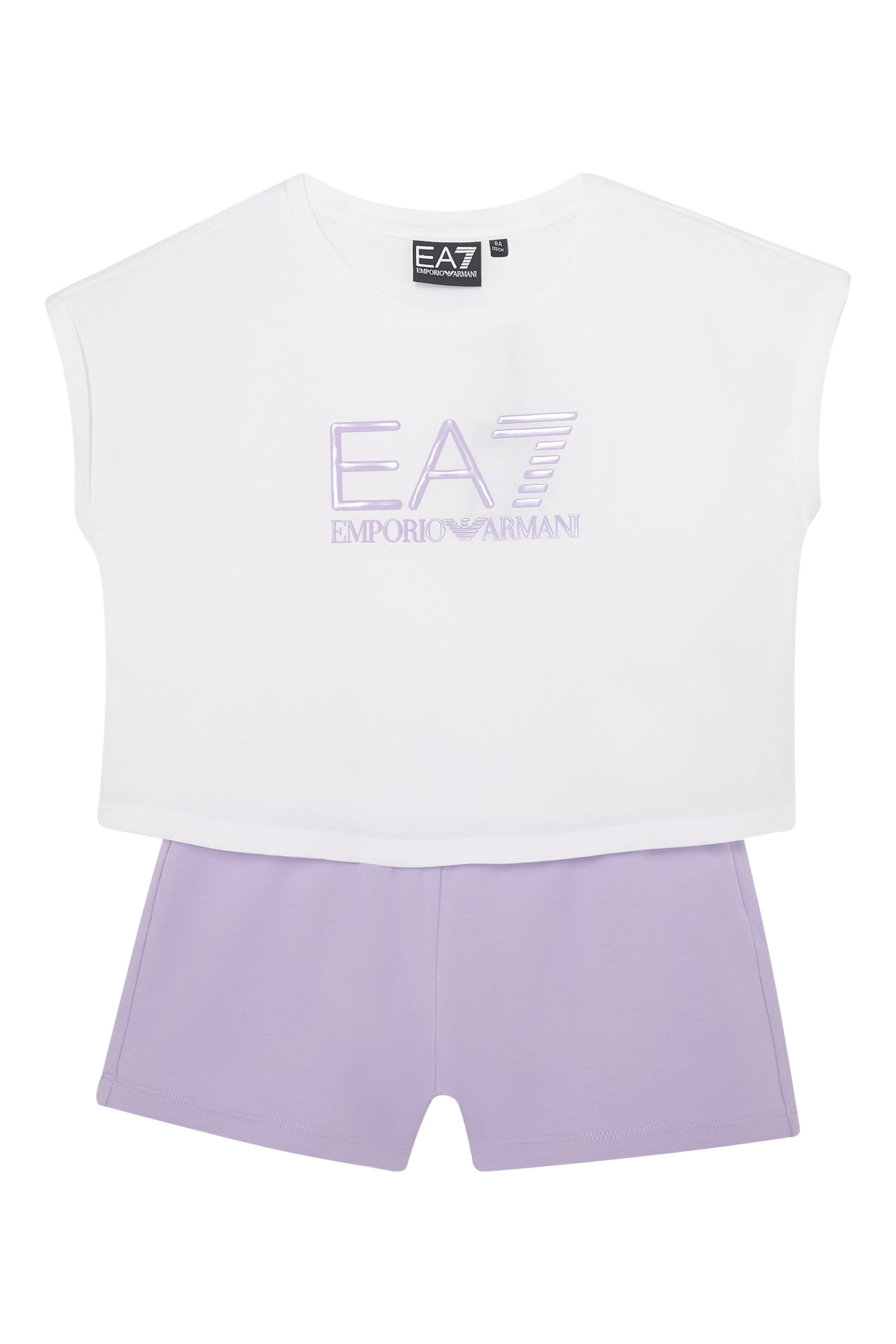 Kids EA7 Logo T-Shirt & Shorts Set