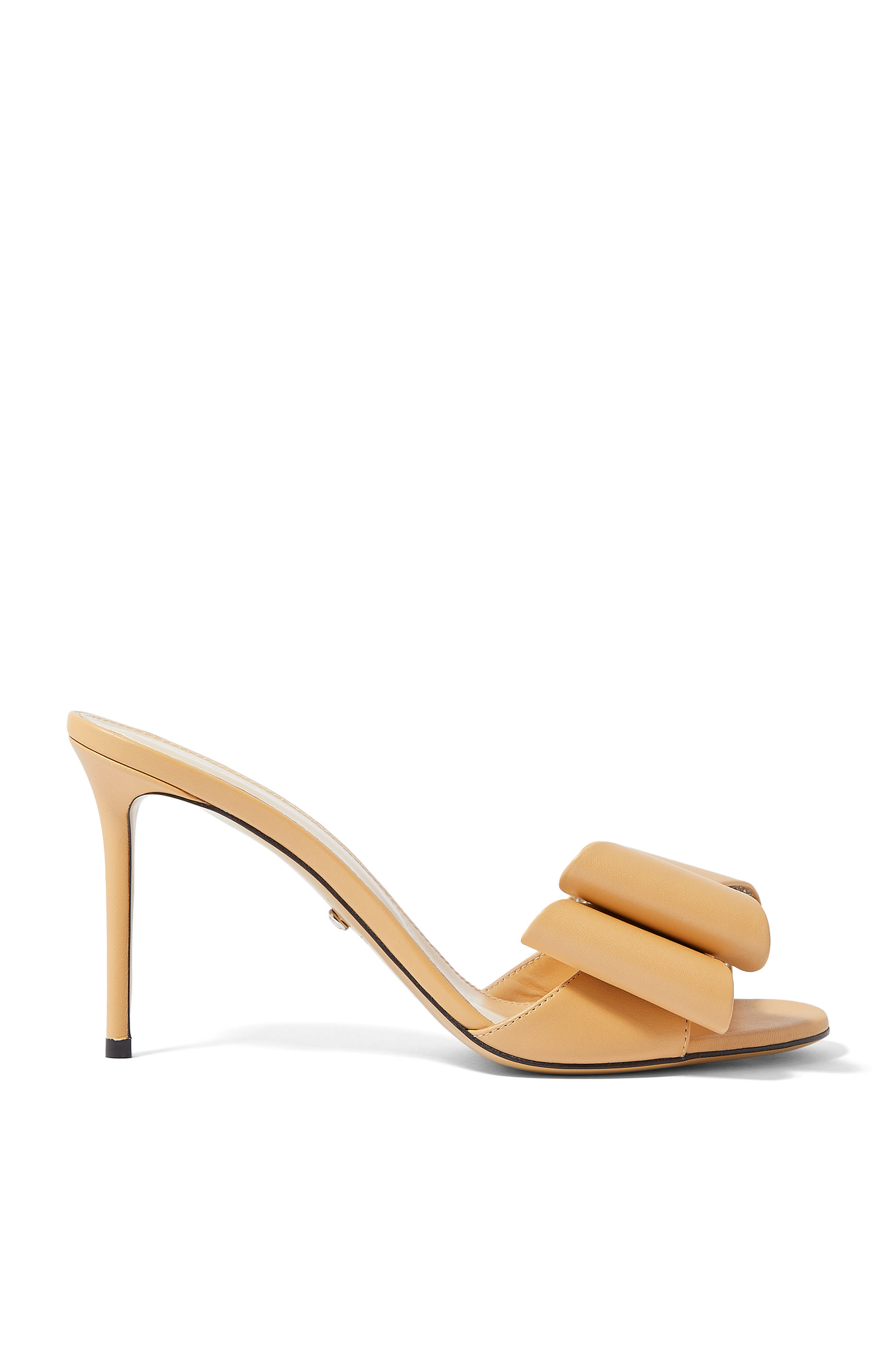 Cadeau 95 Leather Large Bow Mules