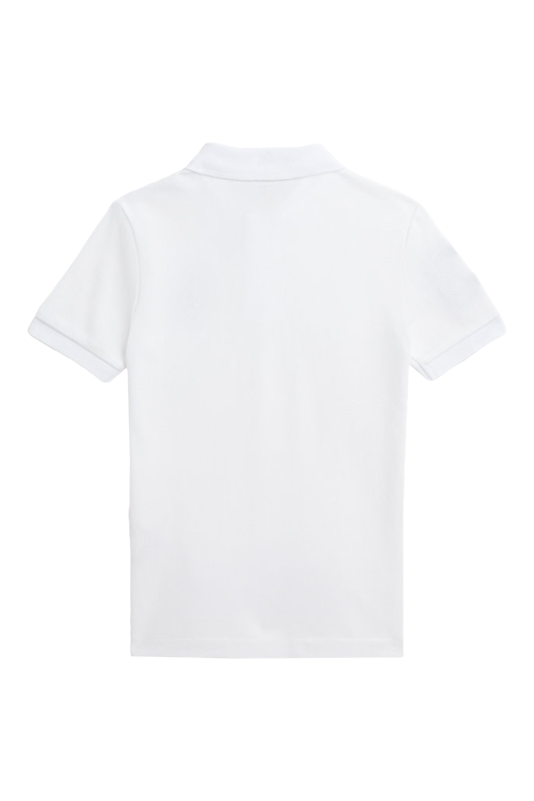 Kids Slim Fit Cotton Mesh Polo