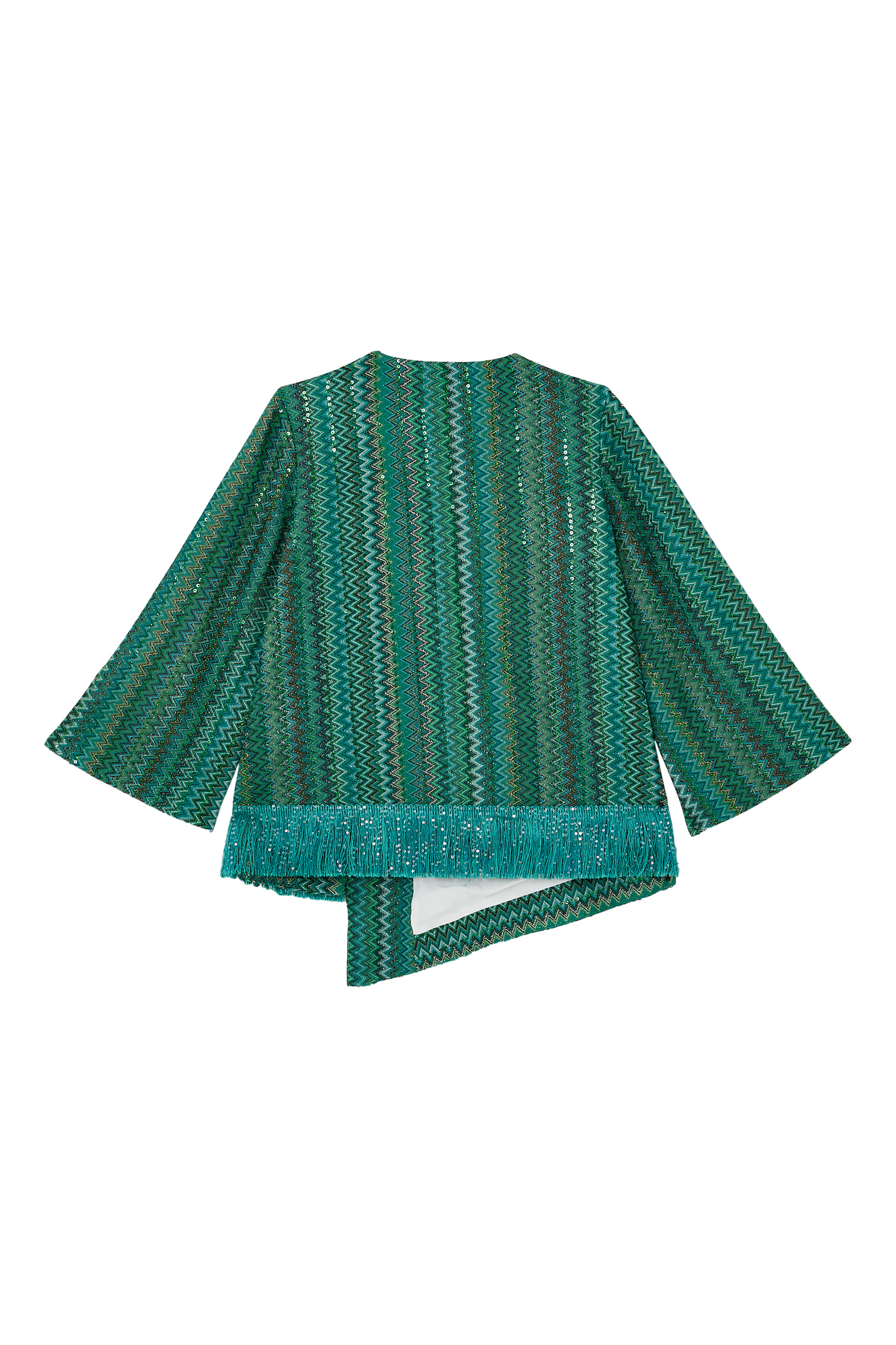 Kids Zigzag Fringed Top