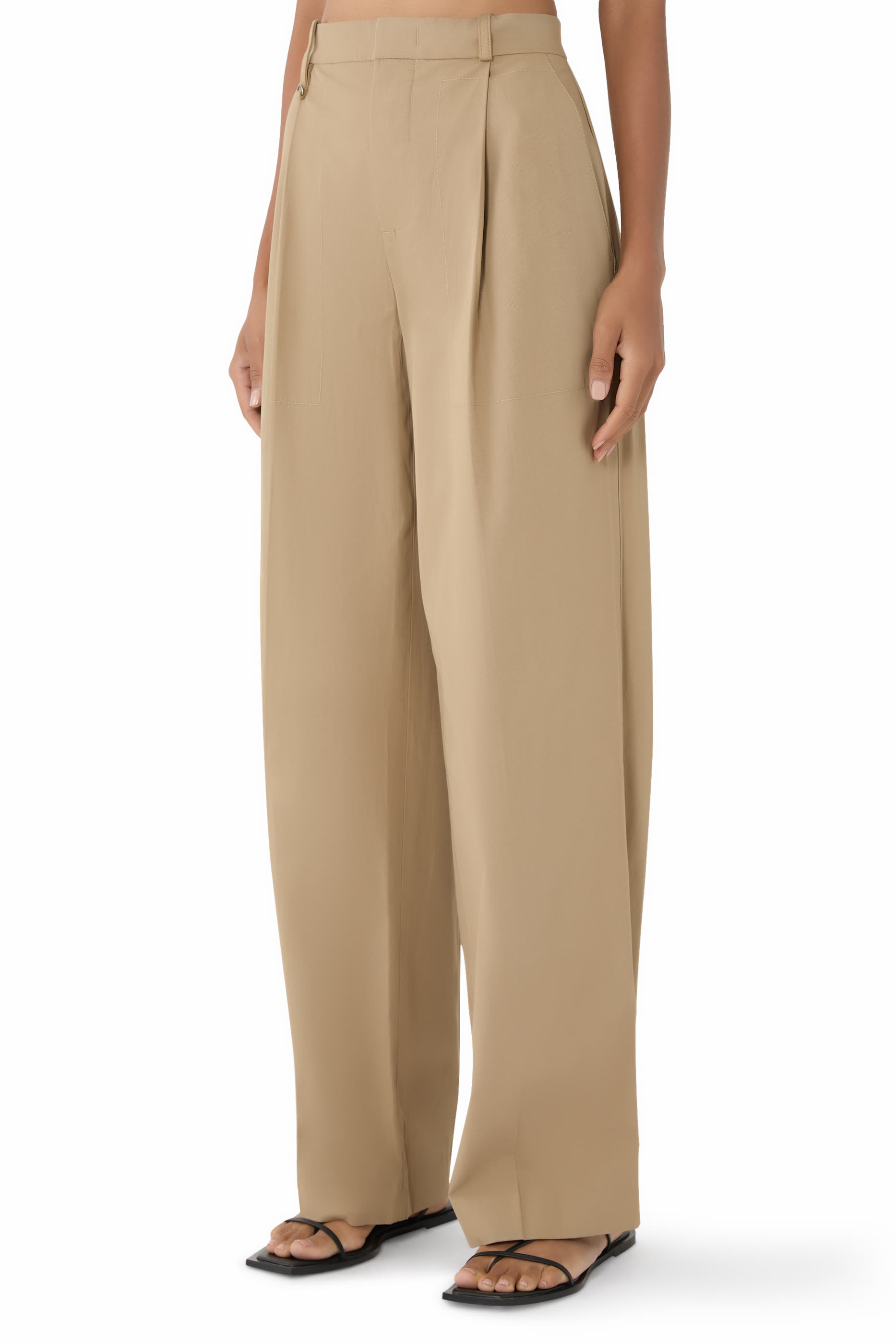 Italian Cotton Pleated Trouser 