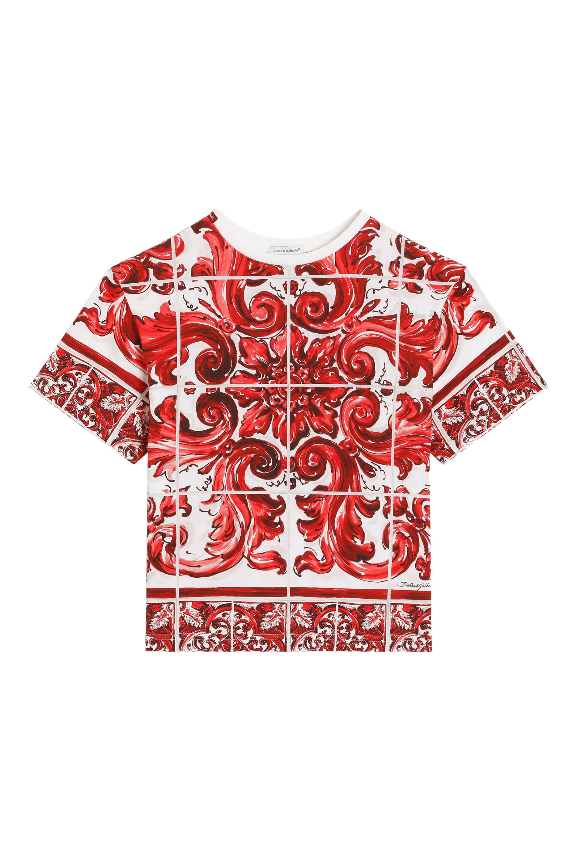 Kids Majolica-Print T-Shirt