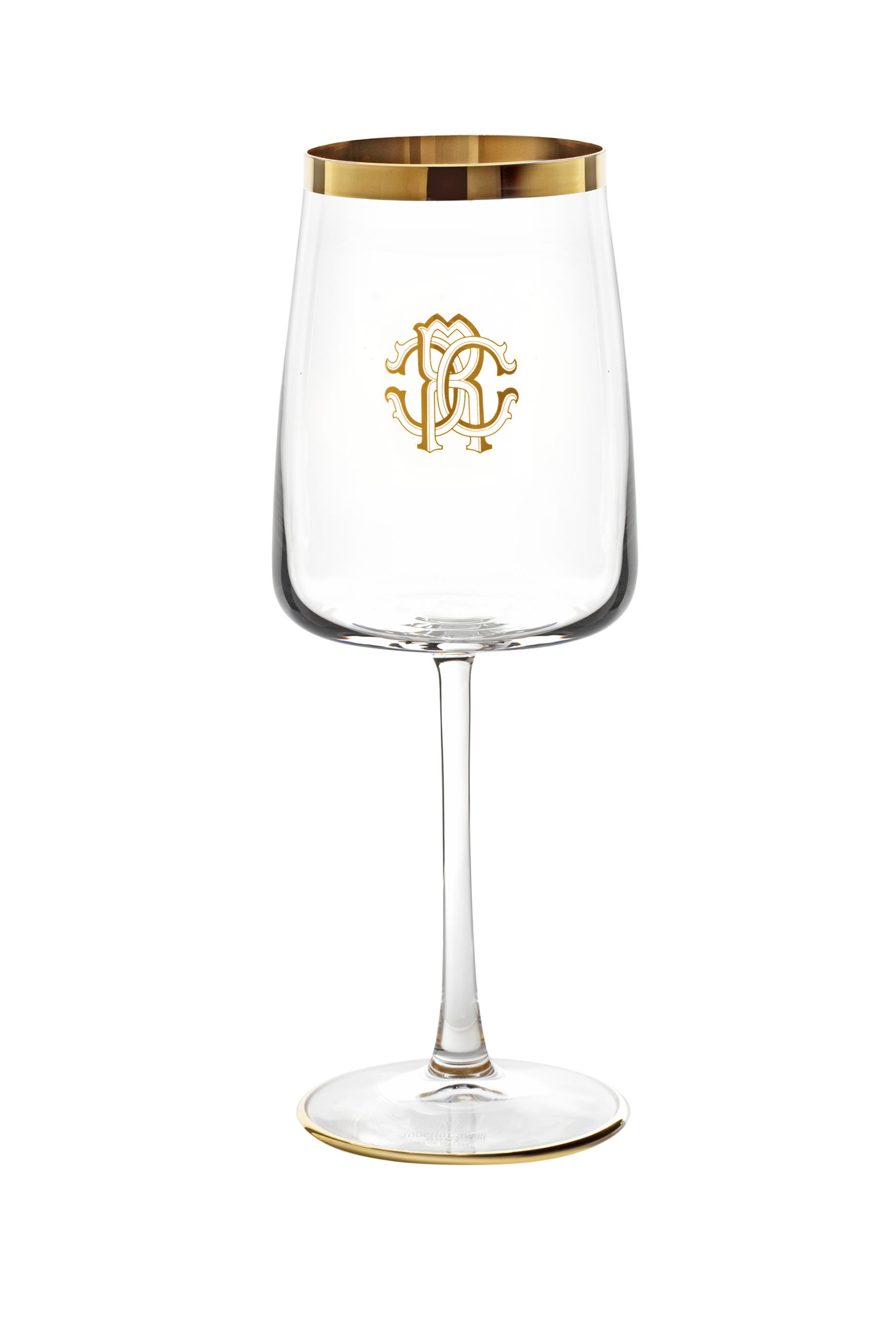 New Monogram Gold Beverage Glass - Set of 2