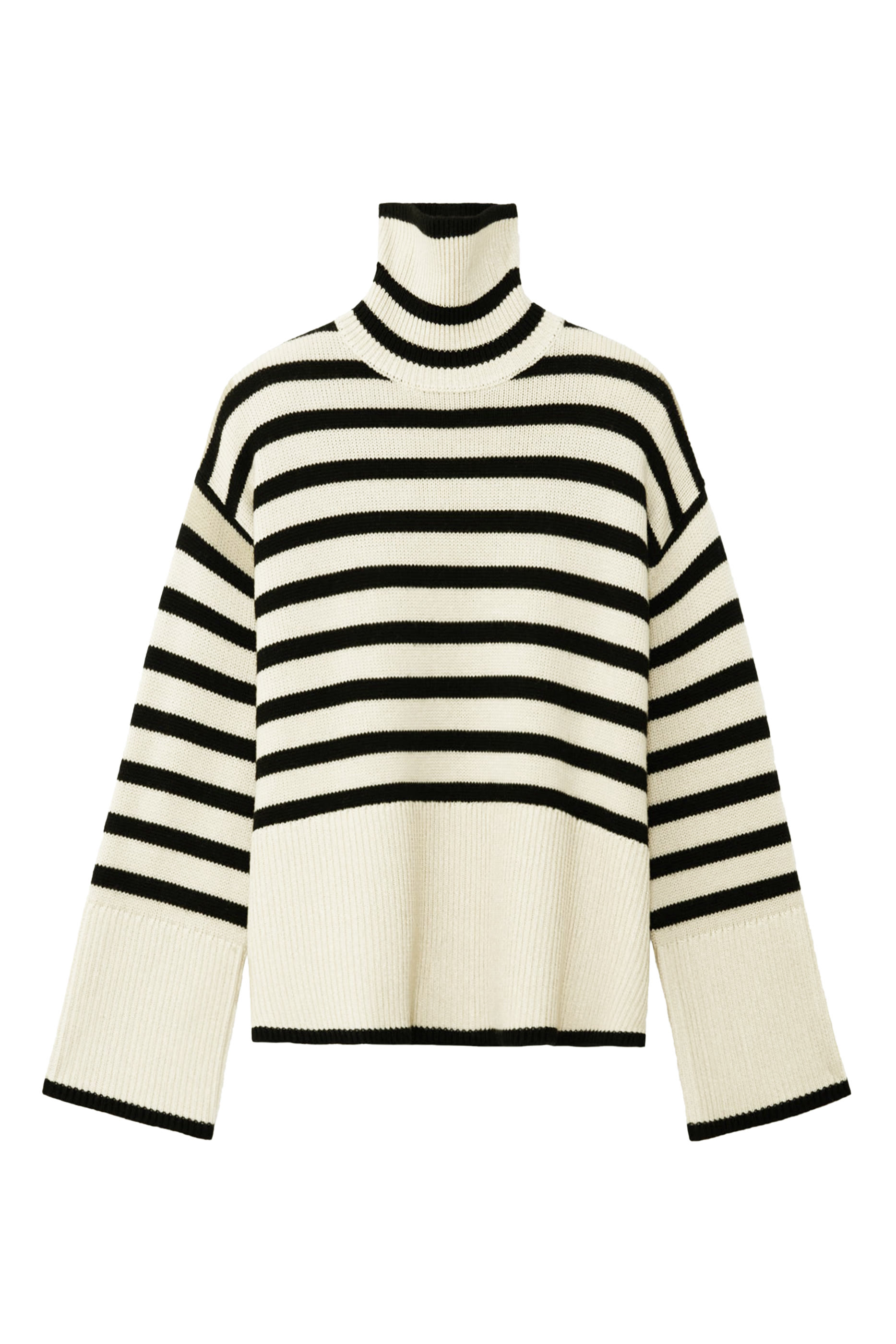 Signature Stripe Turtleneck Sweater