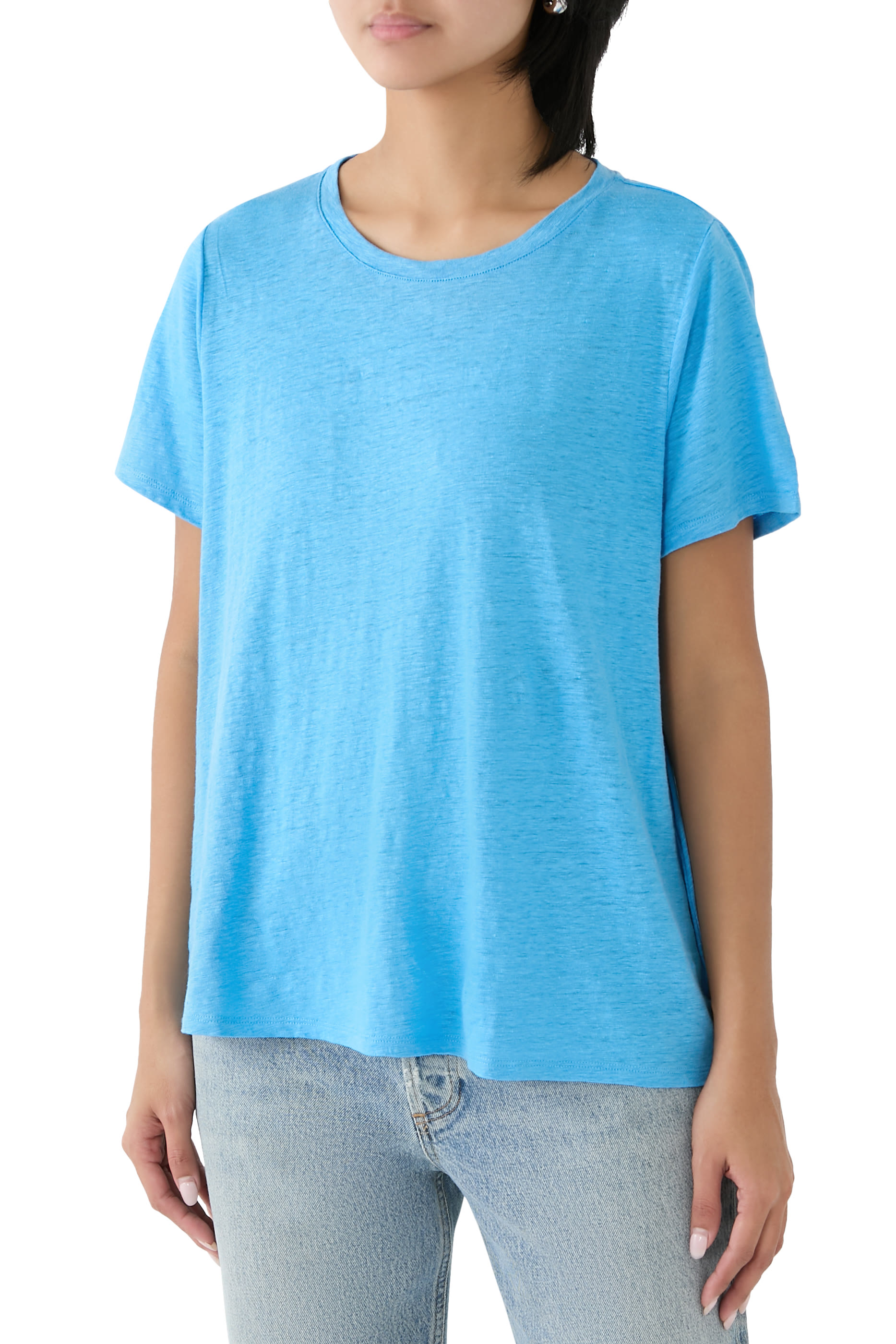 Organic Linen Jersey Crewneck T-Shirt