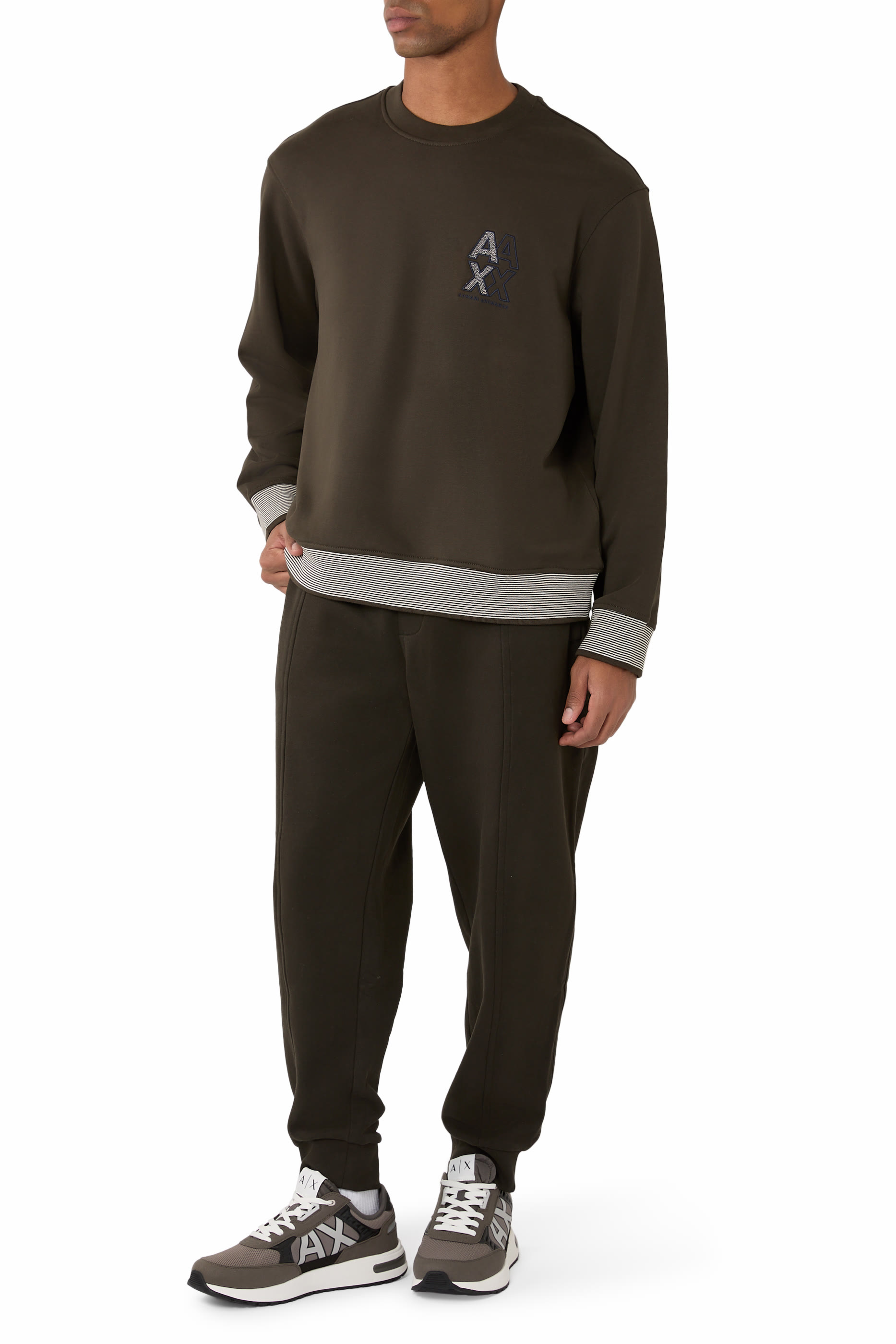 AX Logo Crew Neck Sweatshirt