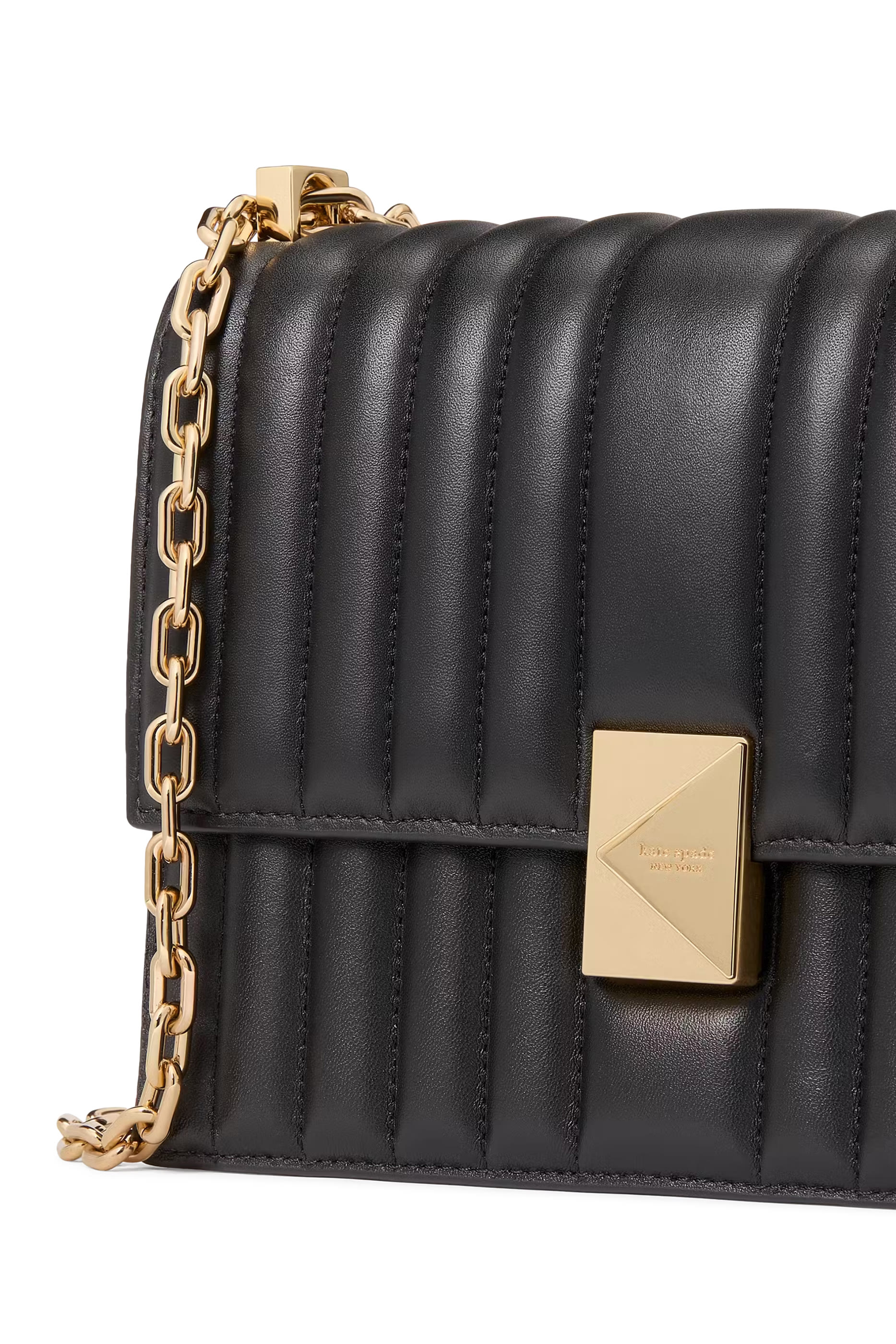 Deco Quilted Chain Shoulder Bag