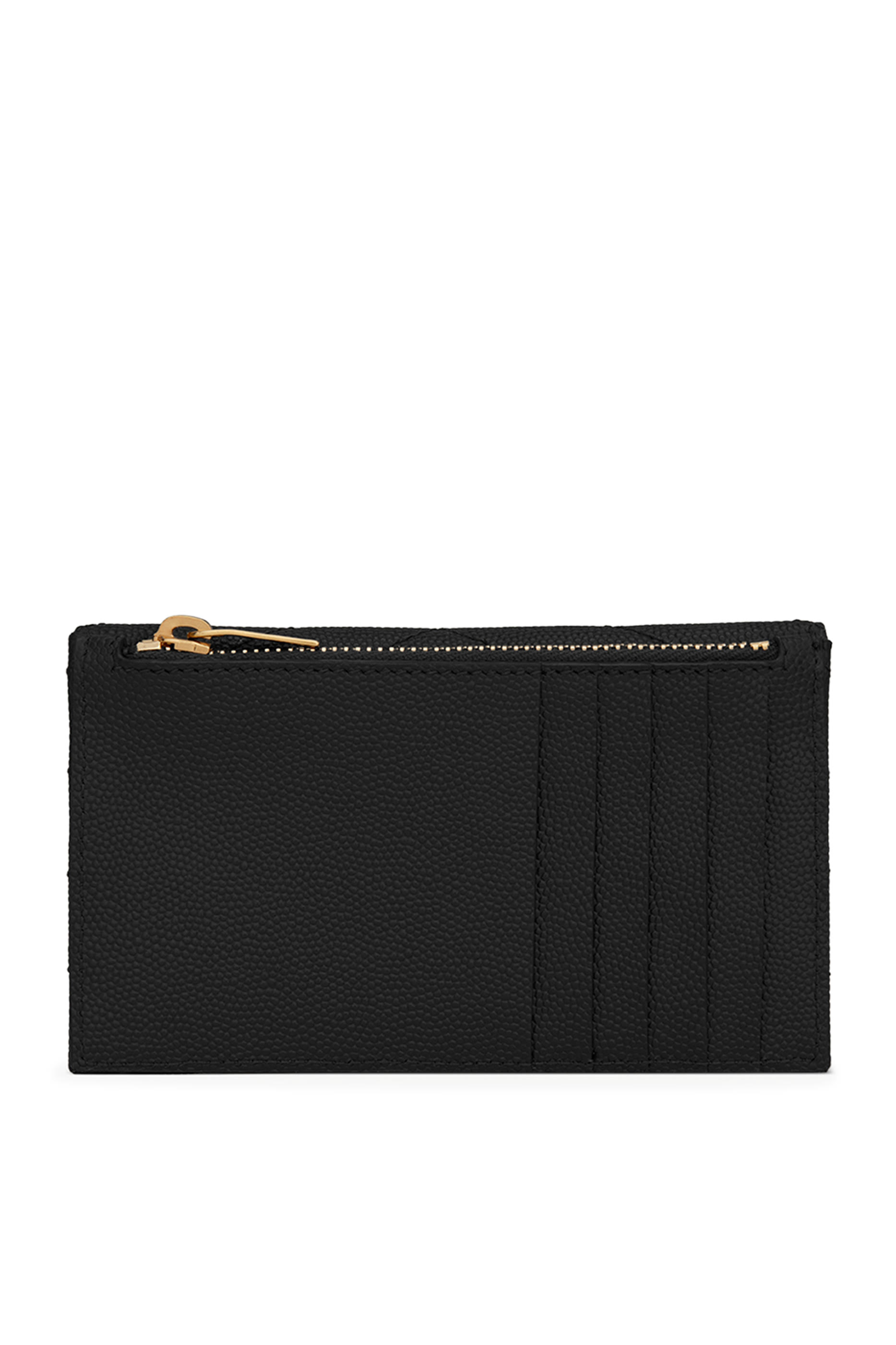 Cassandre Matelass&eacute; Fragments Flap Card Case in Grain De Poudre Leather