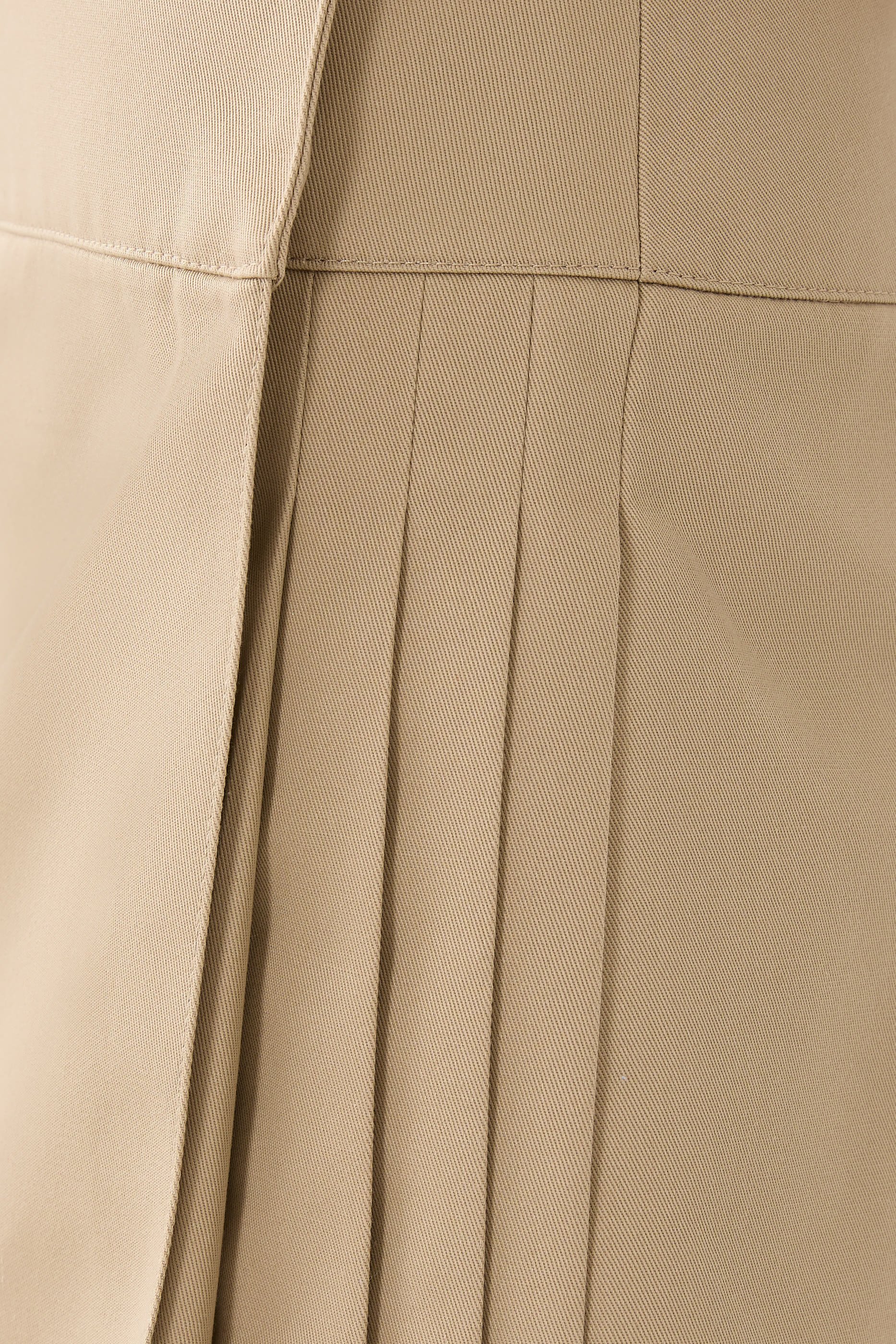 Belted Pleated Mini Skirt