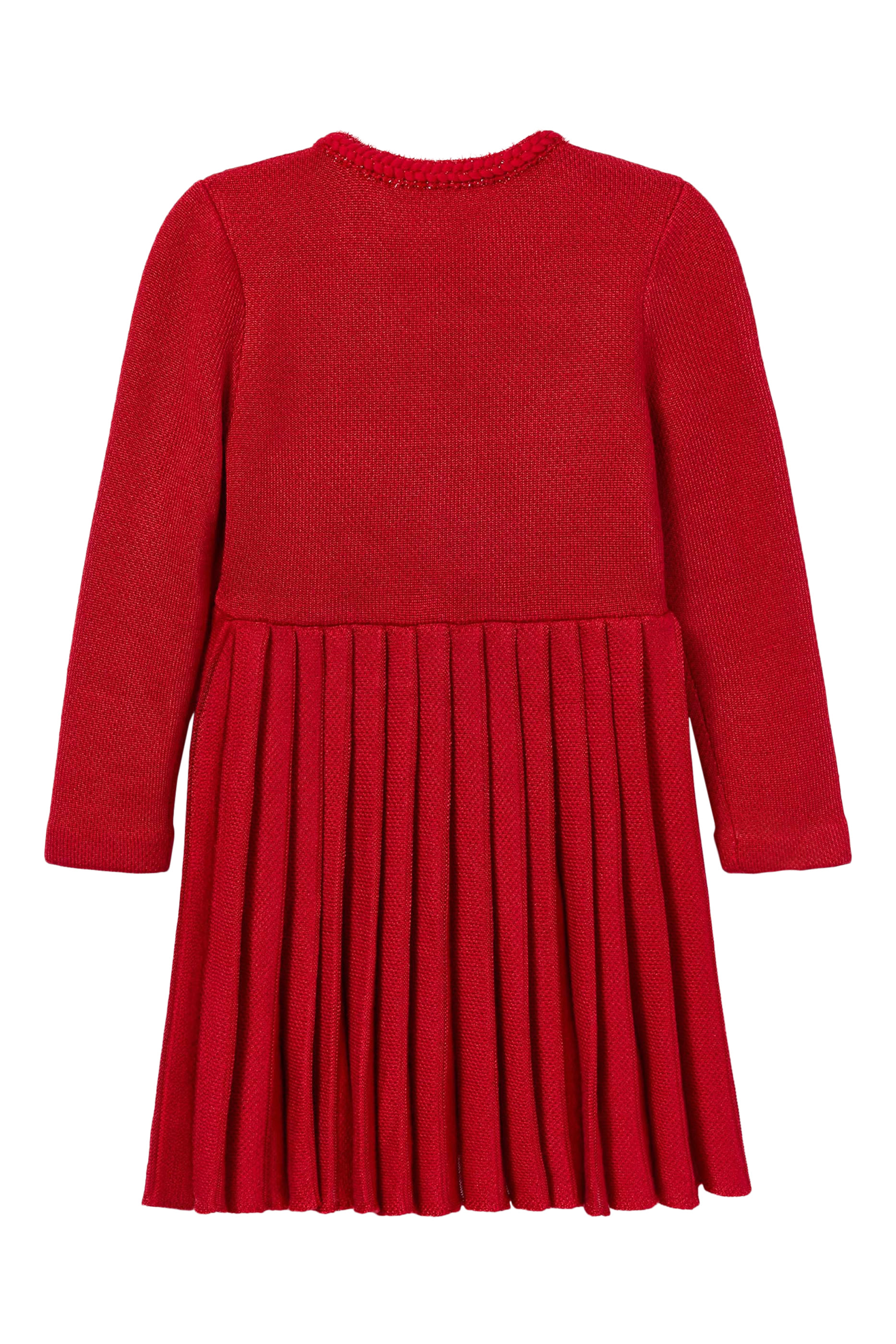 Kids Knit Pleated Dress