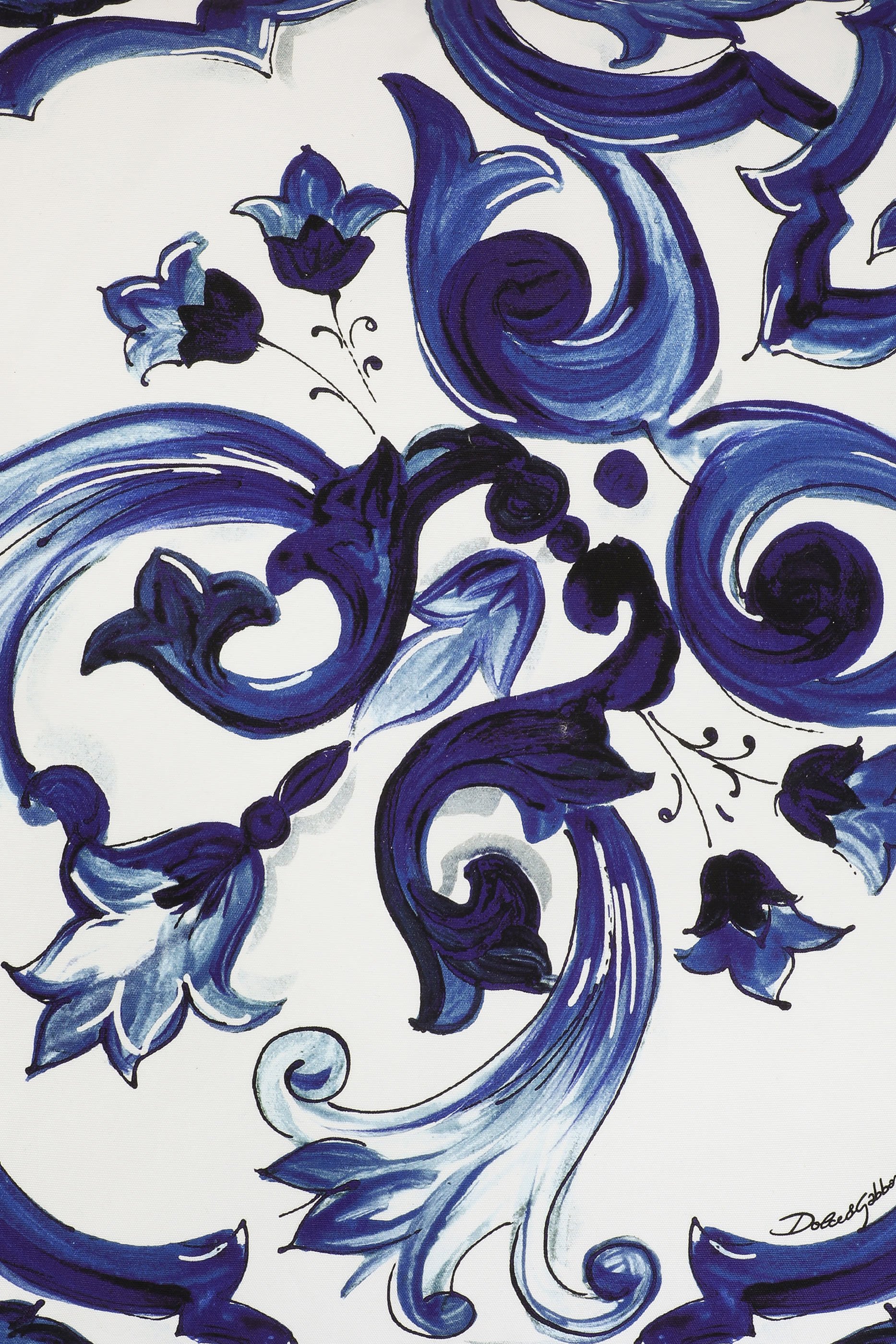 Blu Mediterraneo Large Canvas Cushion