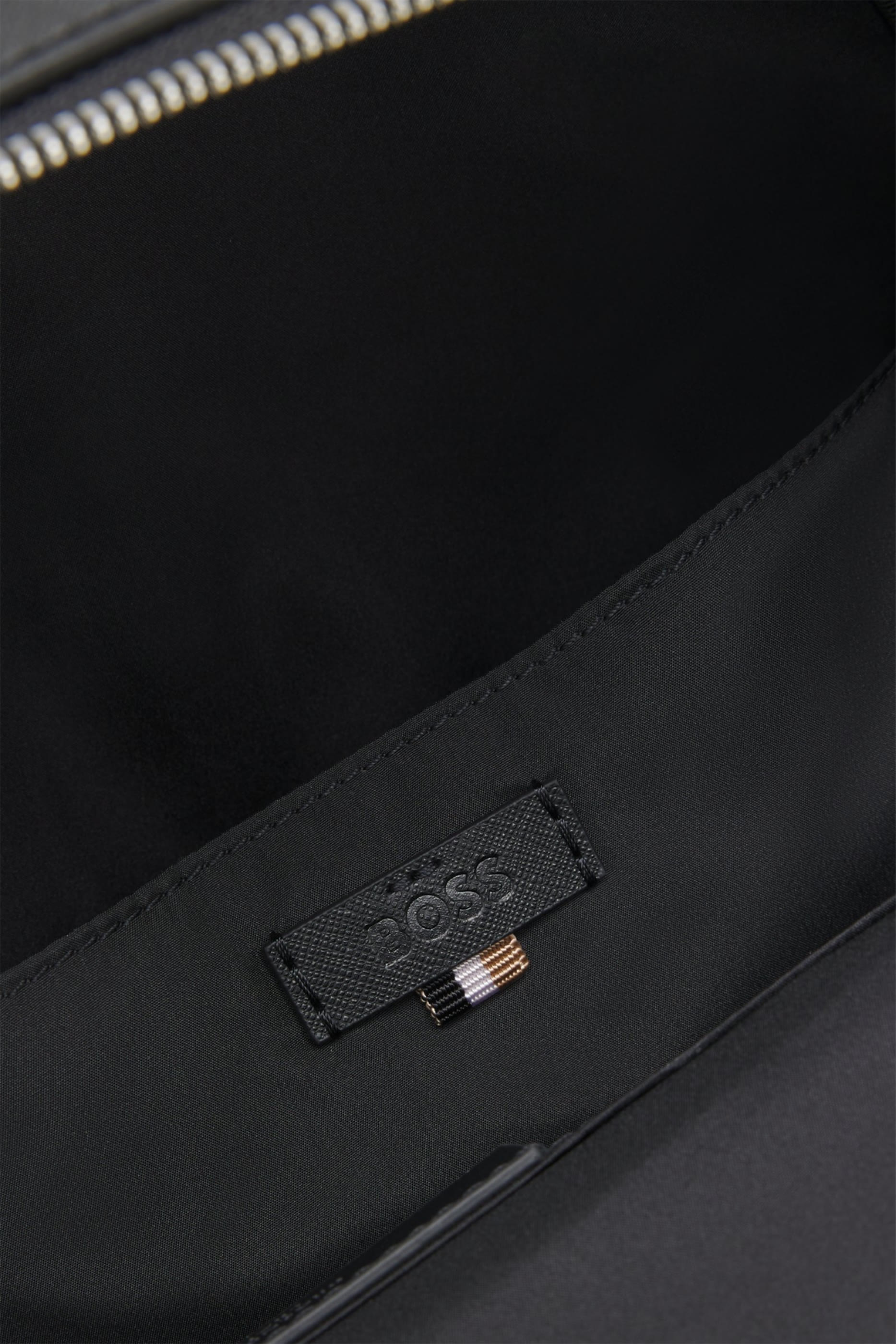 Polished Logo Lettering Structured Backpack
