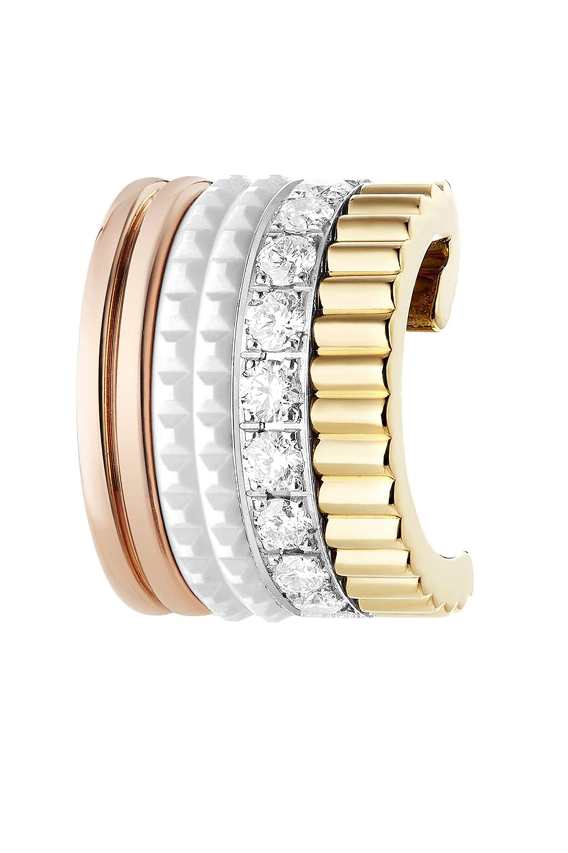 Single Clip Earring Quatre White Edition